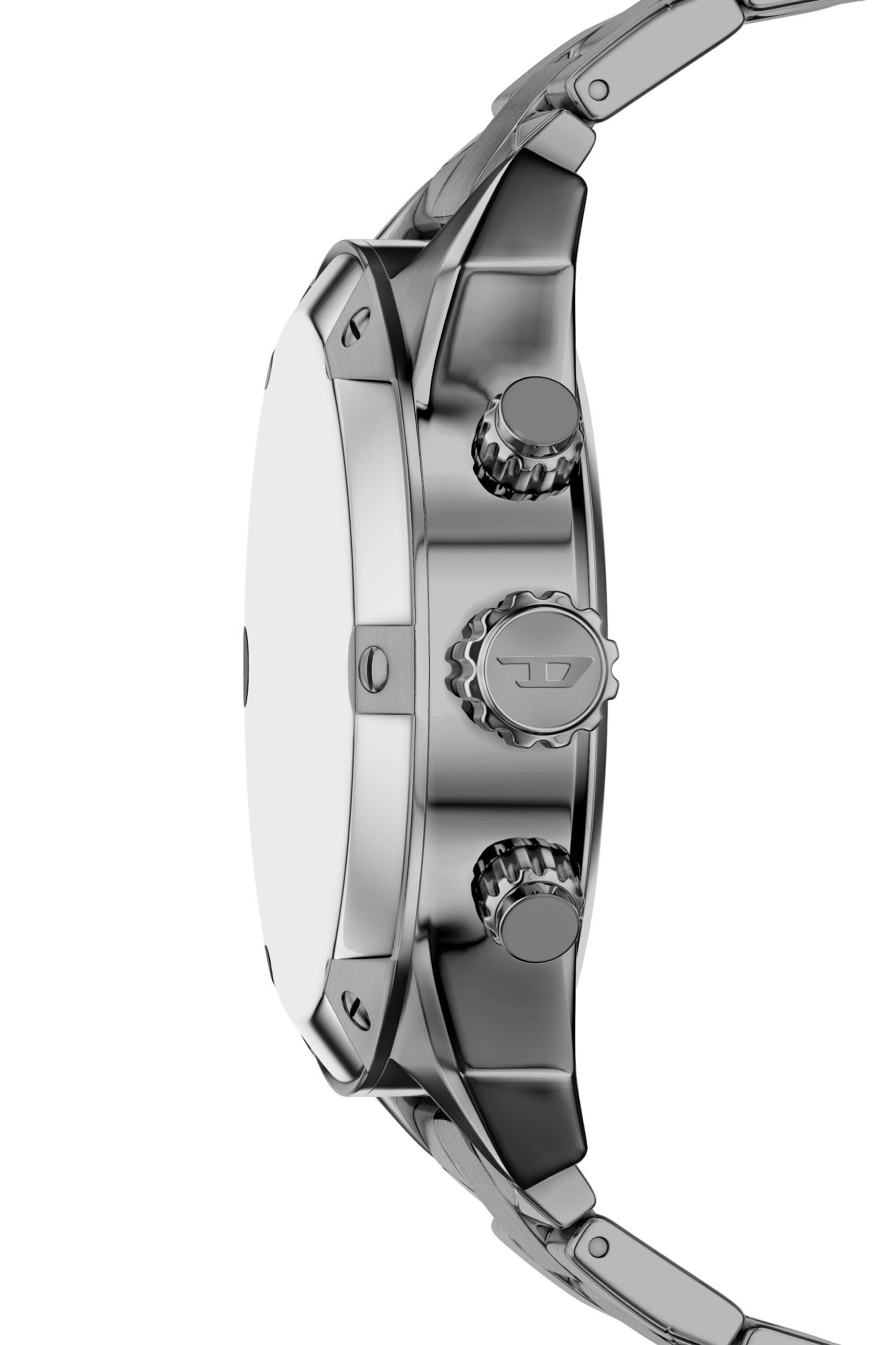 DZ4724 WATCH Spiked gunmetal stainless steel watch｜グレー｜メンズ