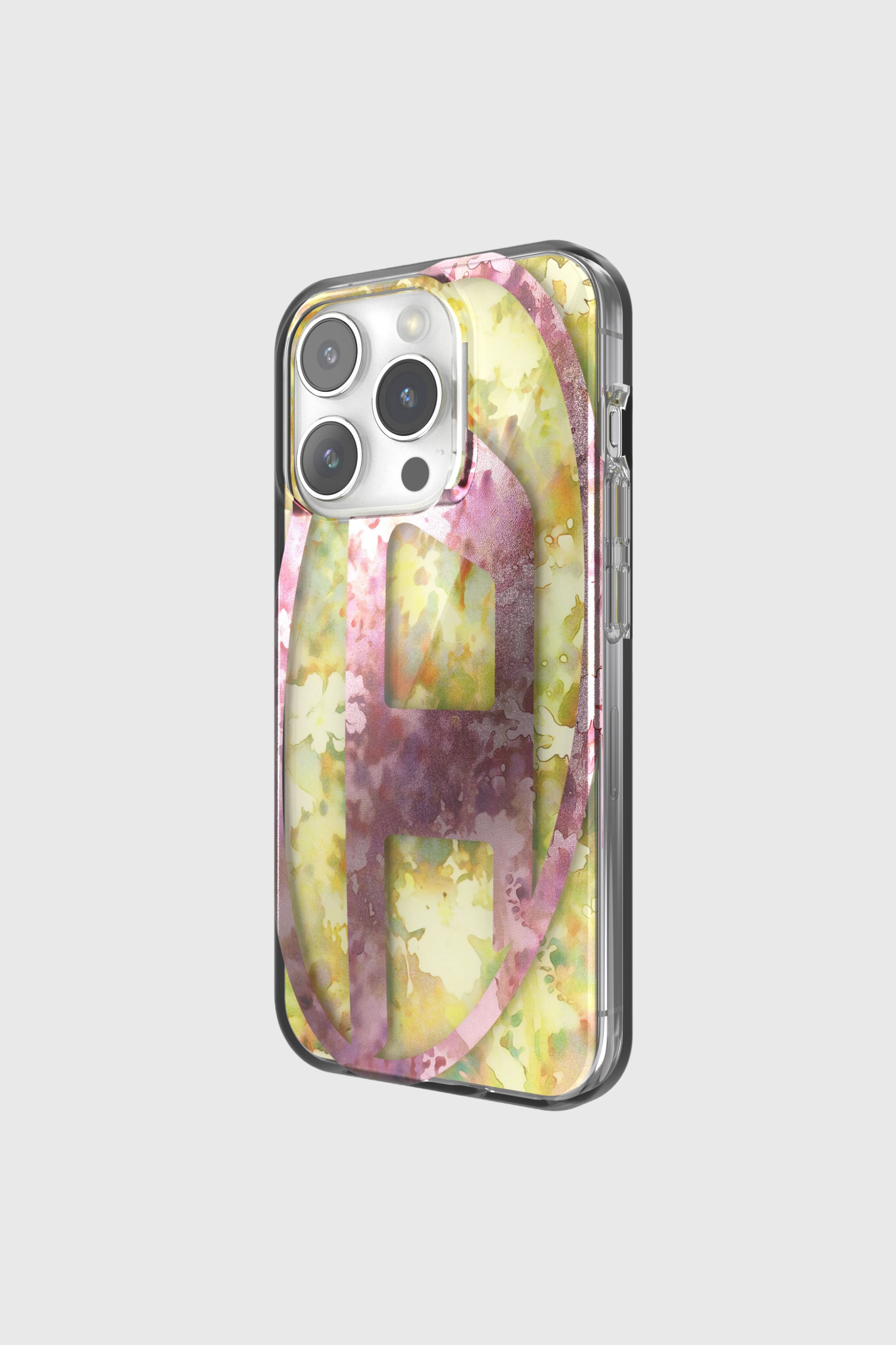 Diesel - 60056 AOP CASE, Unisex's iPhone 15 Pro in ピンク/イエロー - 3