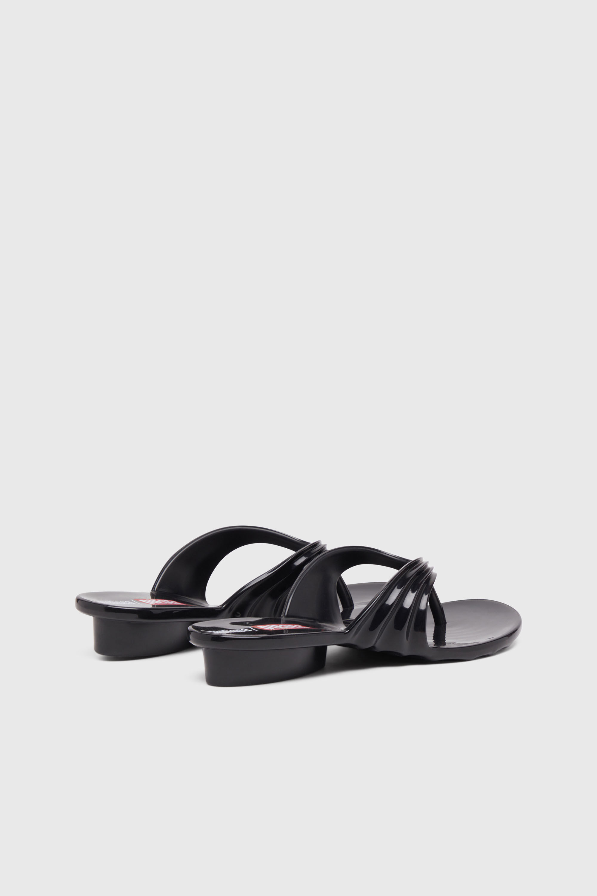 Diesel - MELISSA QUANTUM THONG, Female's Sculptural flip-flops in Melflex&reg; in ブラック - 4