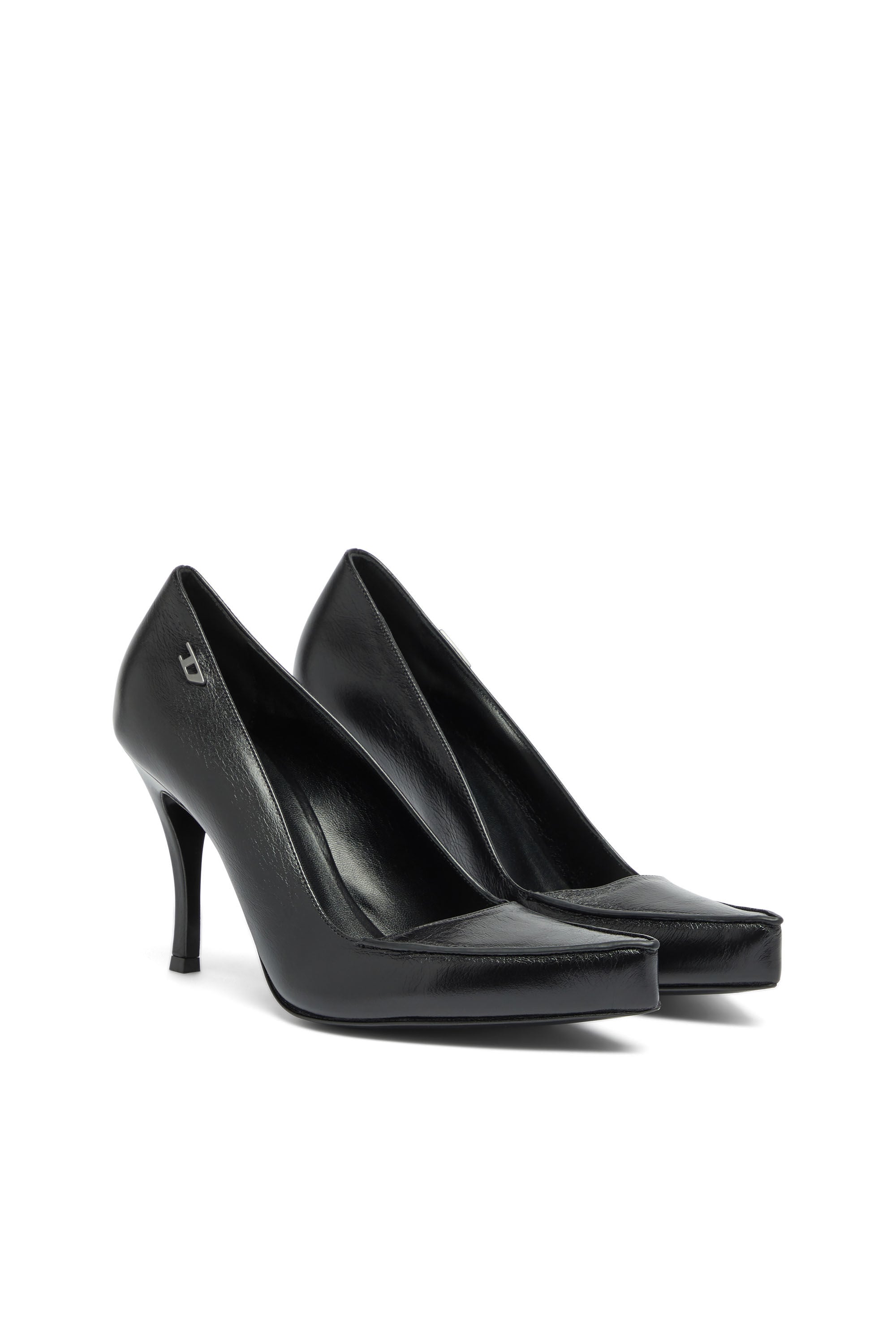 Diesel - D-LUCETTE-90-PUMP D, Female's D-Lucette-Pumps in leather in ブラック - 3