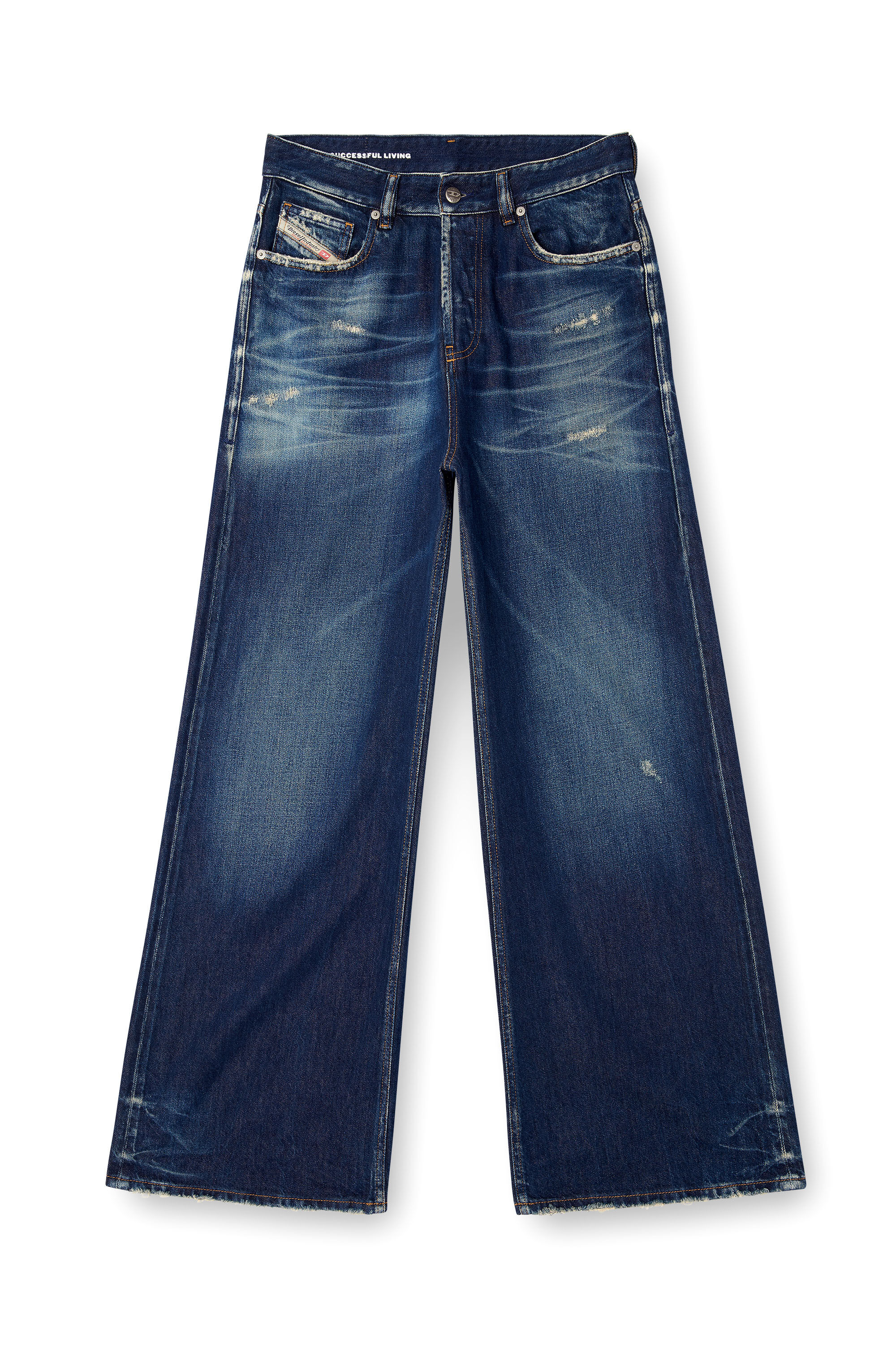 Diesel - Female's Relaxed Jeans 1996 D-Sire 09M06, ダークブルー - 2