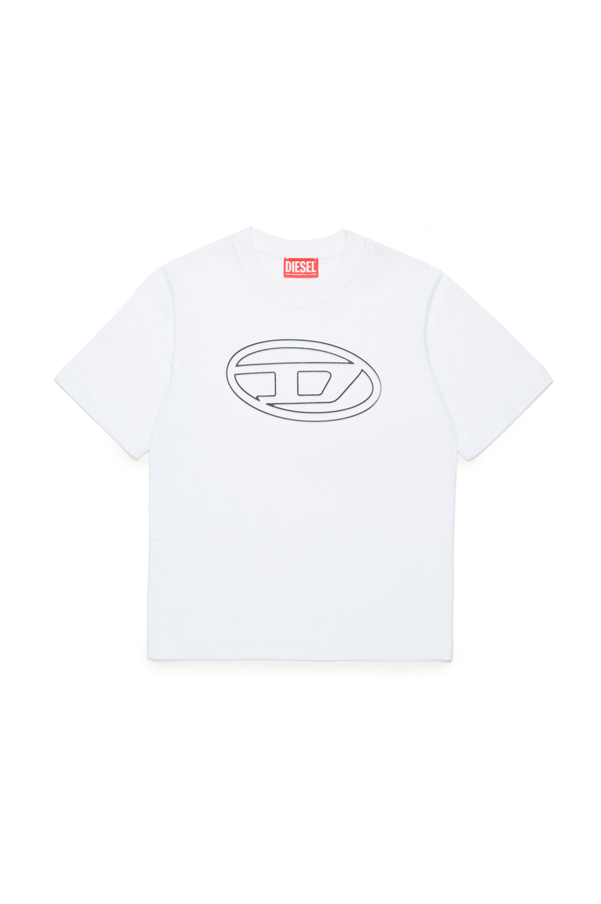TJUSTBIGOVAL OVER T-shirt with Oval D outline logo｜ホワイト  