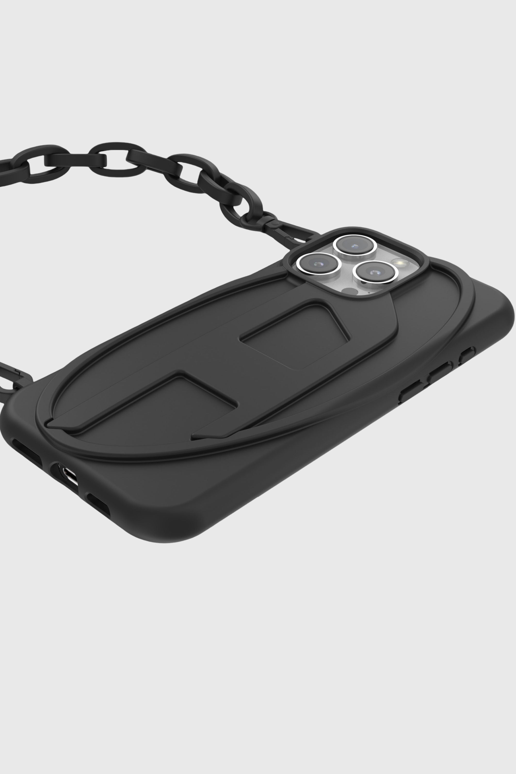 Diesel - 60174  MOULDED CASE, Unisex's Oval D Chain Case for iP 16 Pro Max in ブラック - 4