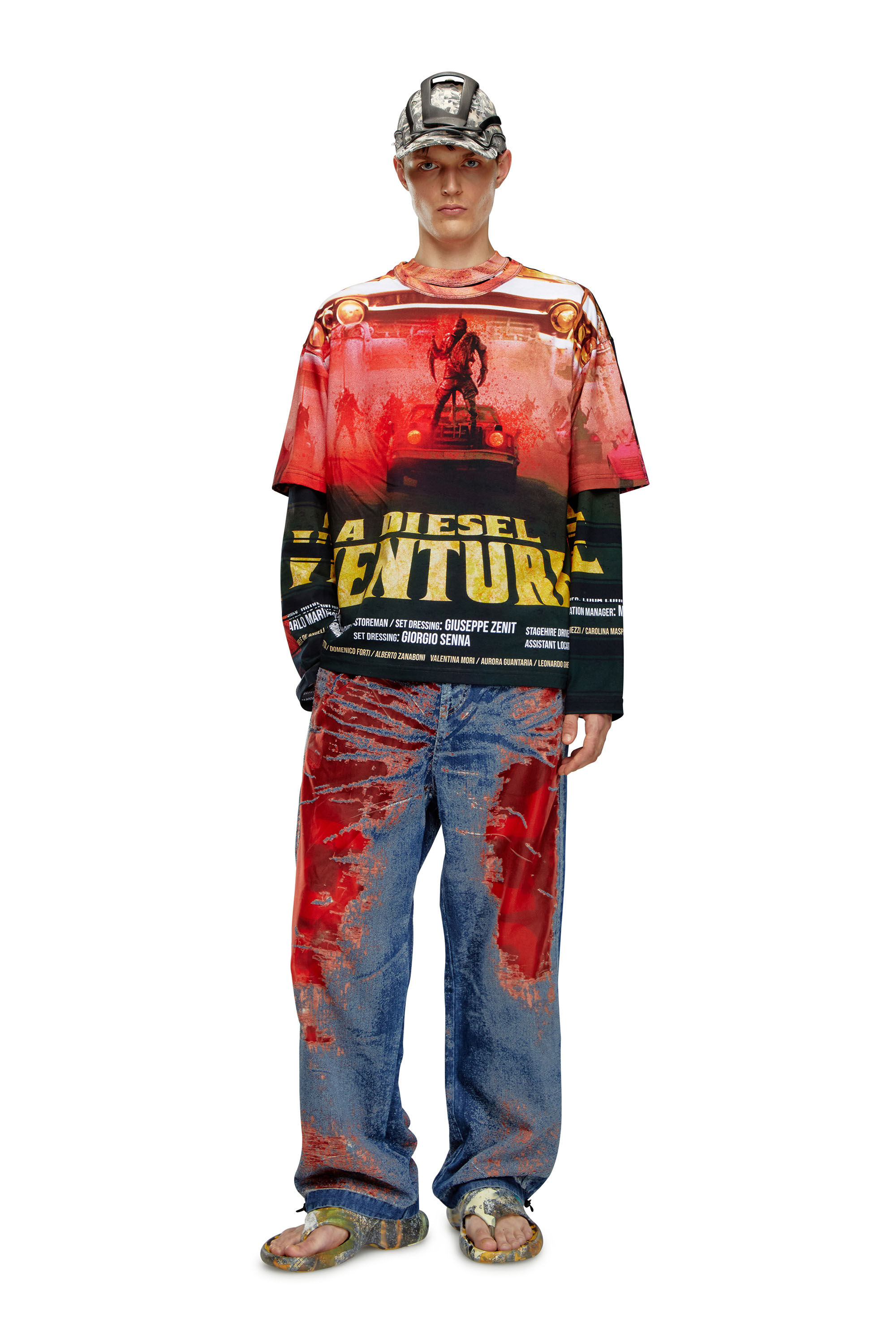 Diesel メンズ Tシャツ T-BOXT-ADVENTURE ディーゼル フィルム