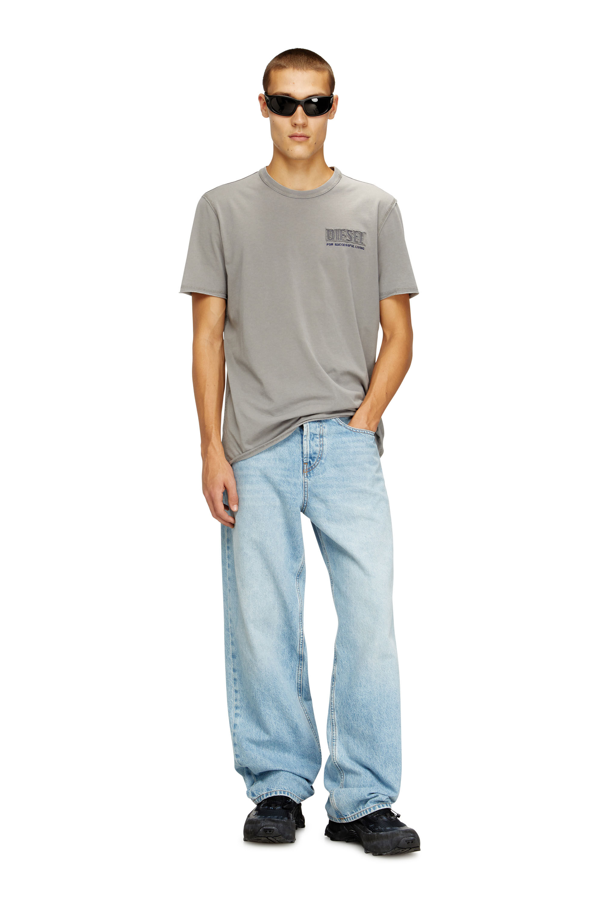 T-RAWJUST-V1 Tシャツ｜グレー｜メンズ｜DIESEL