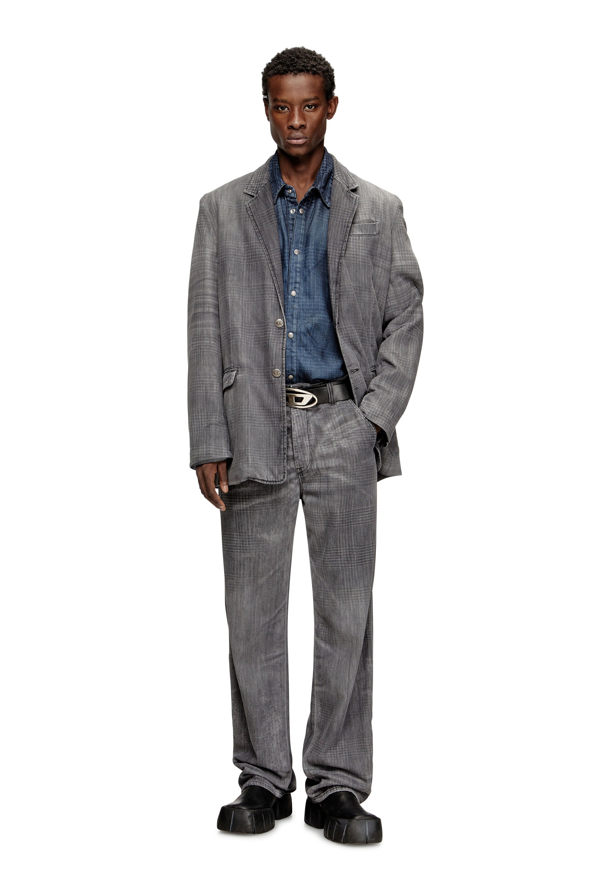 Diesel - D-REGER-S1, Unisex's デニムジャケット in グレー - 1