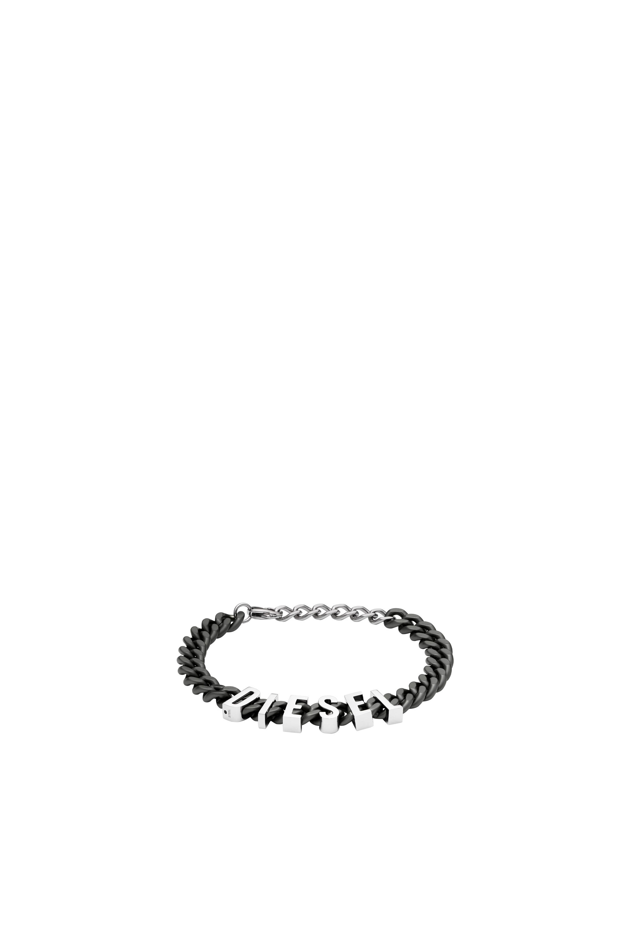 Diesel - DX1486, Unisex's Two-Tone stainless steel chain bracelet in ブラック - 1