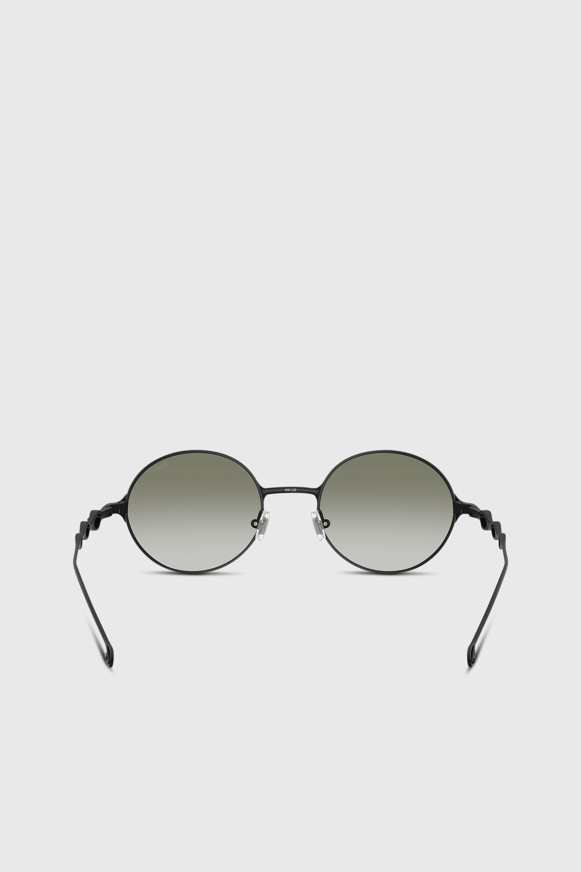 Diesel - 0DL1008, Unisex's Round sunglasses in ブラック/グリーン - 3