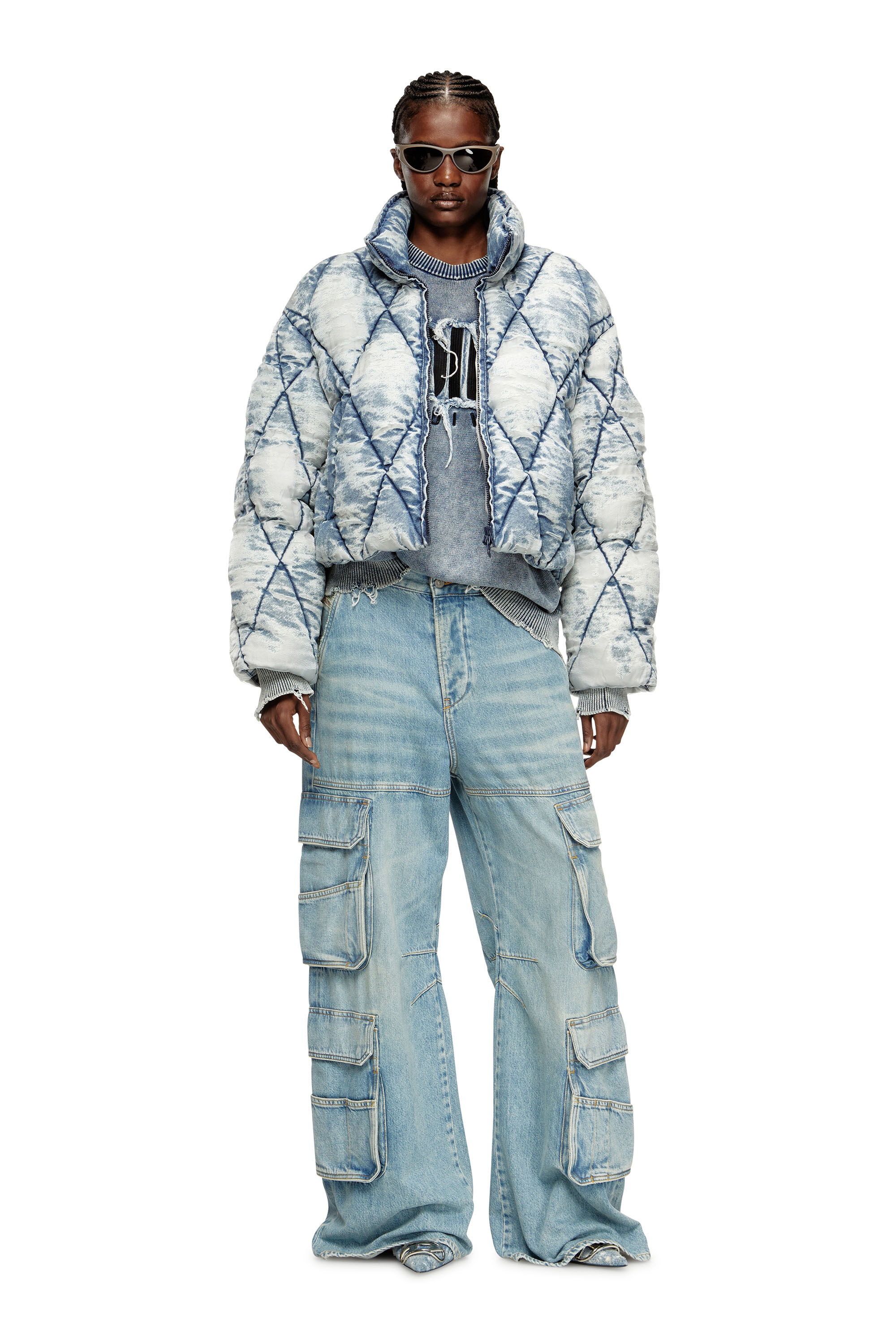 ジャケット・アウター BELPER / puffleed collar denim jacket BELPER / puffleed collar denim jacket BELPER RAFFLED COLLAR DENIM