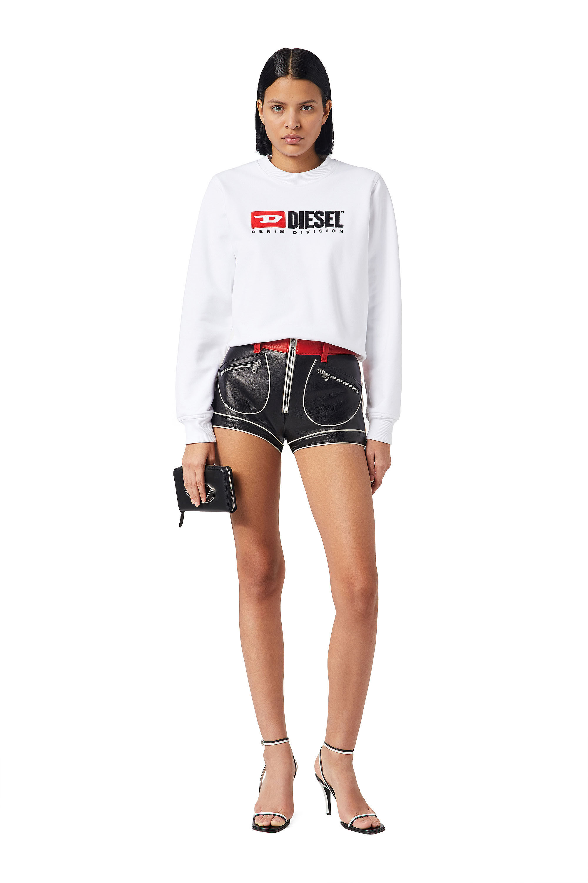 Diesel - F-REGGY-DIV, Female's Denim Division sweatshirt in ホワイト - 1