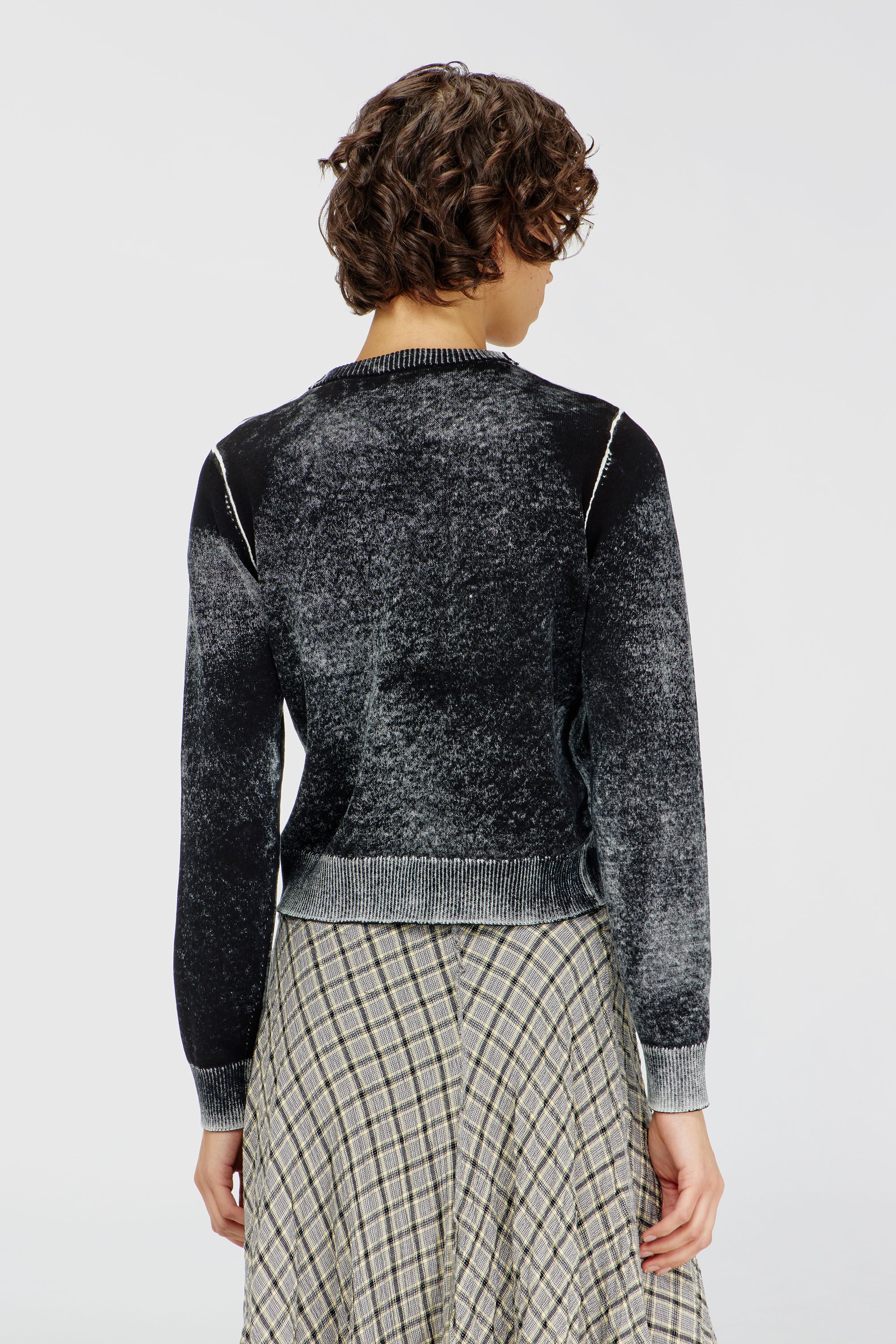 Diesel - M-LOVRE, Female's プルオーバーニット in グレー/ブラック - 5