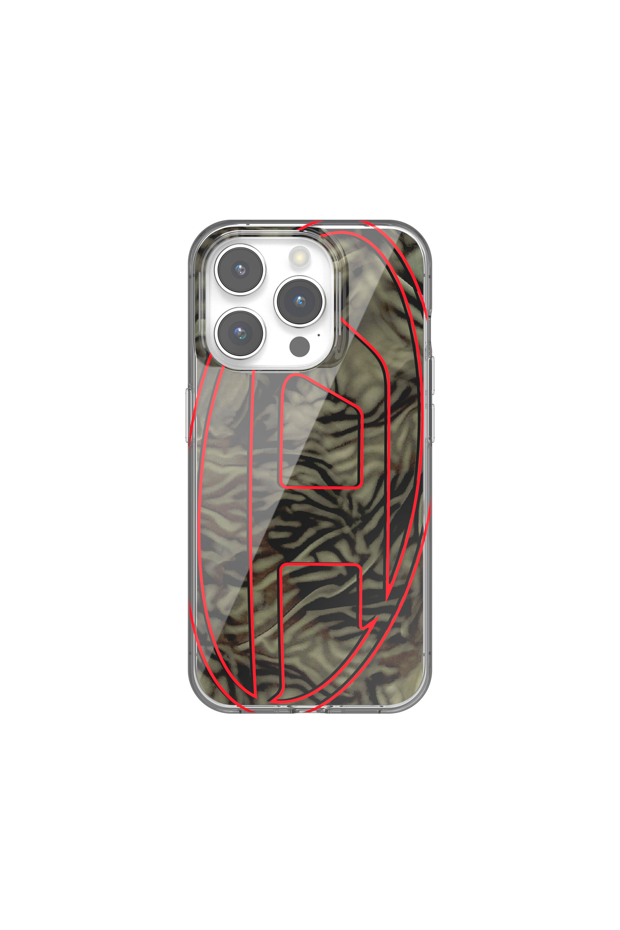 Diesel - 60052 AOP CASE, Unisex's iPhone 15 Pro in レッド/グリーン - 2