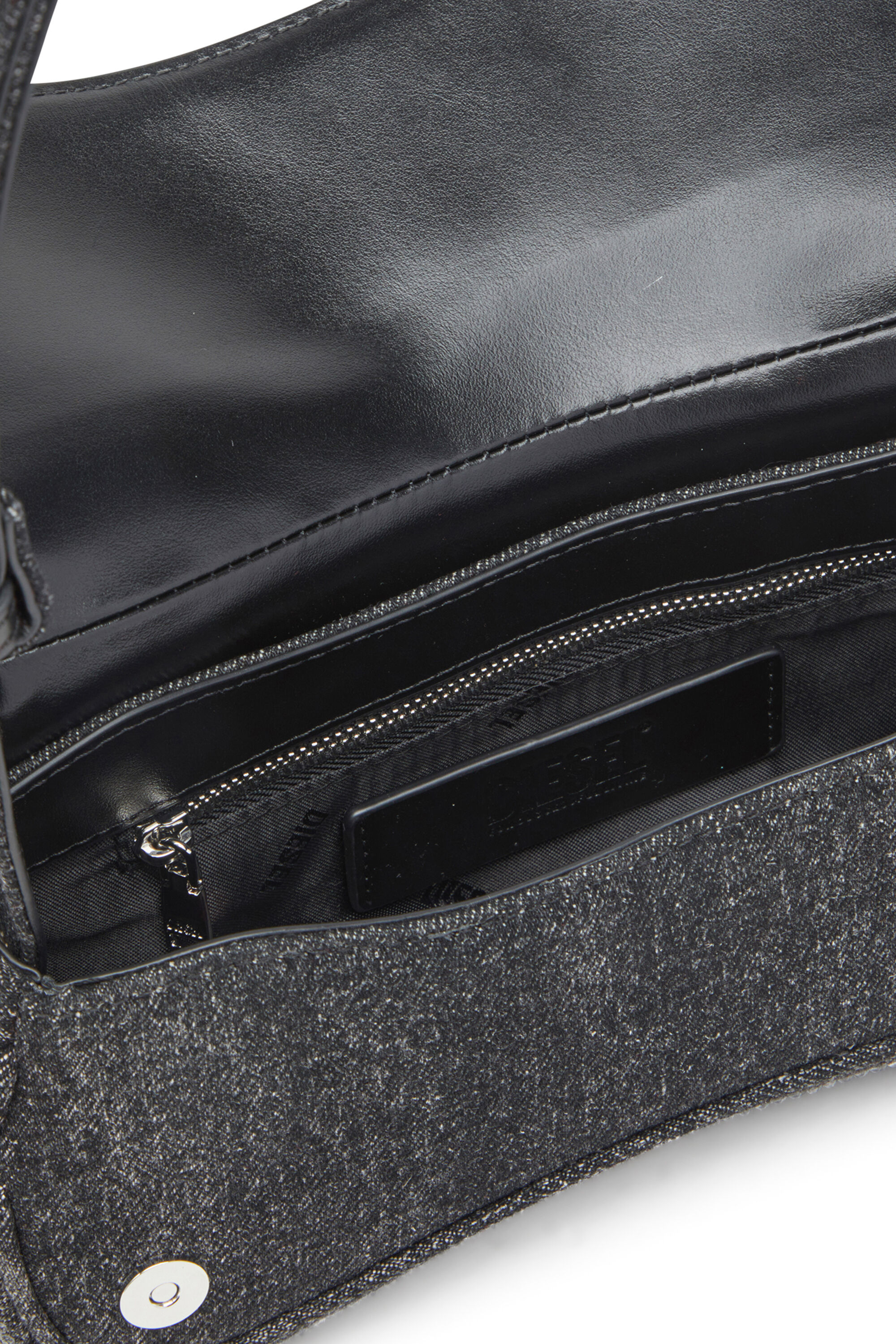 Diesel - PLAY CLUTCH, Female's Clutch in crystal denim in ブラック - 4