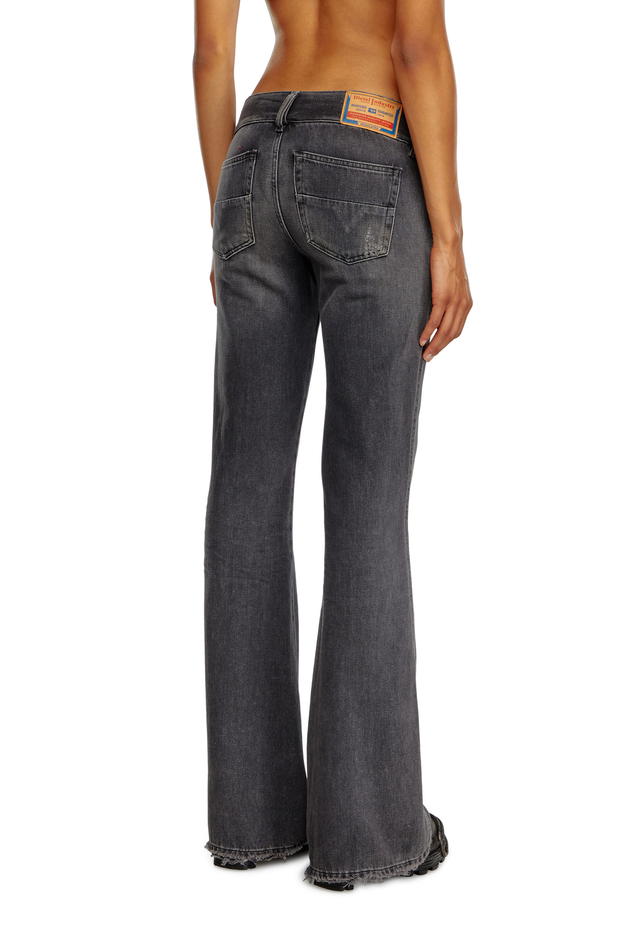 Diesel - Female's Bootcut Jeans D-Hush 09K14, ブラック/ダークグレー - 5