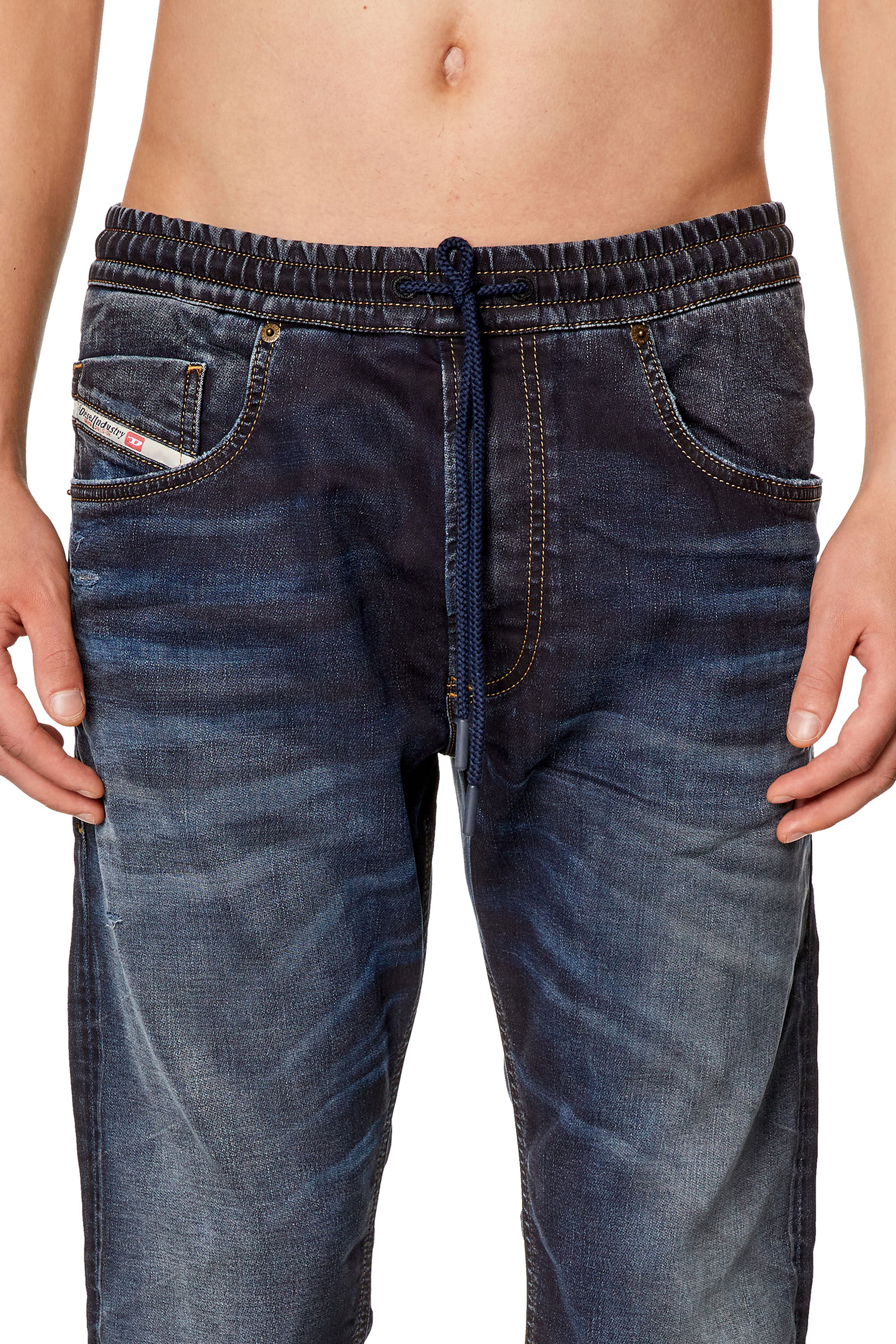 Diesel - Male's Tapered 2030 D-Krooley Joggjeans® 09I18, ダークブルー - 5