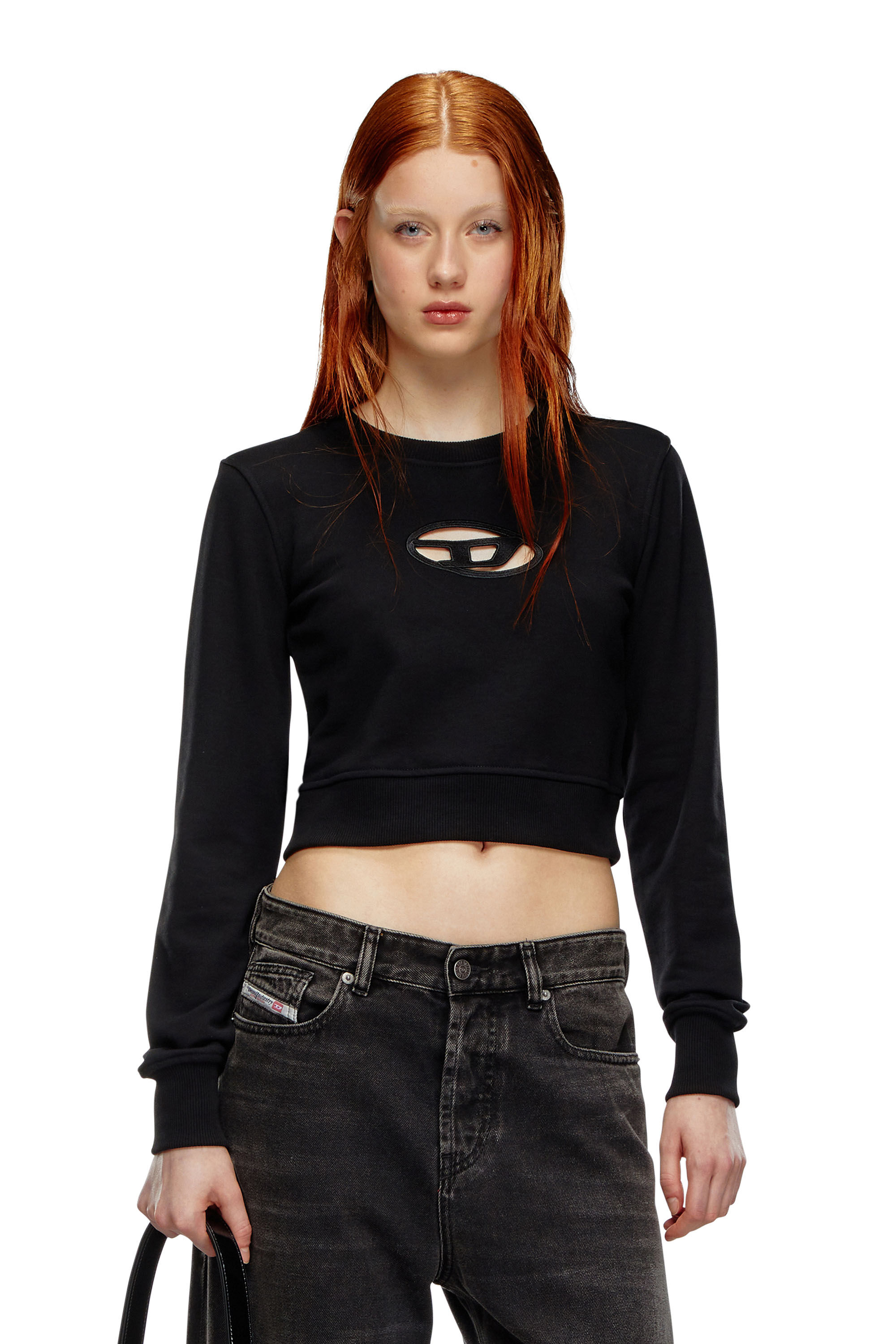 Diesel - F-SLIMMY-OD, Female's スウェット in ブラック - 3