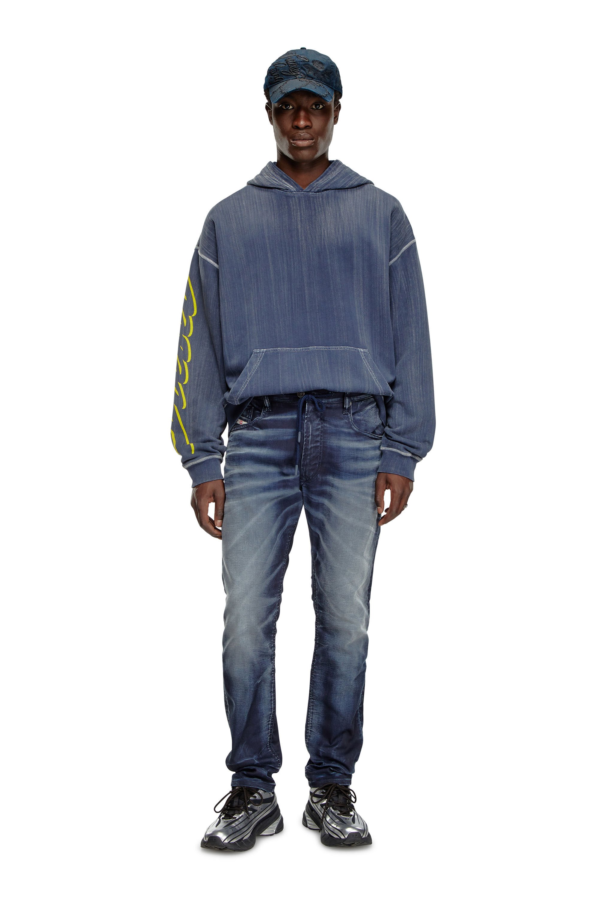 Diesel - Male's Regular 2030 D-Krooley Joggjeans® 068MD, ダークブルー - 1