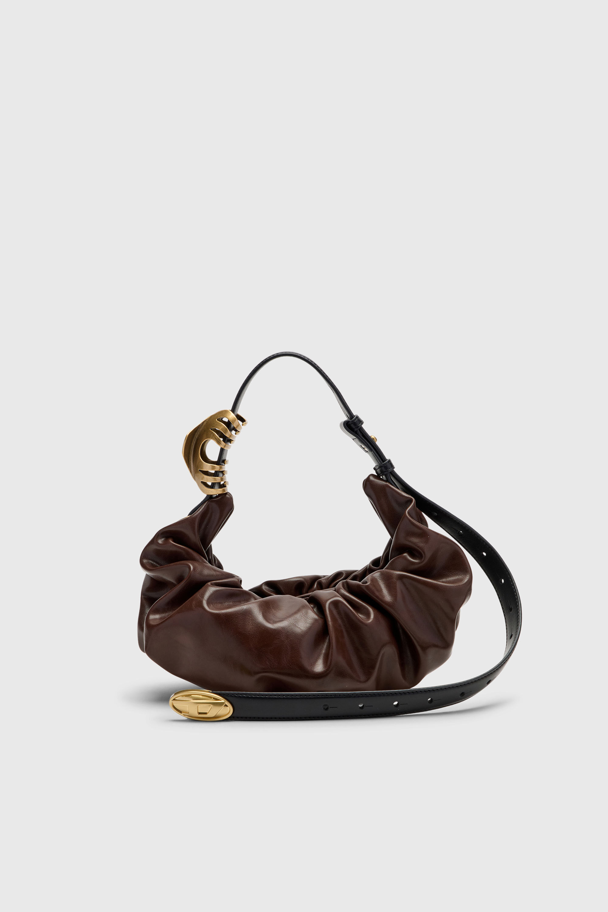 Diesel - GRAB-D HOBO S, Female's ホーボーバッグ S in ダークブラウン - 2