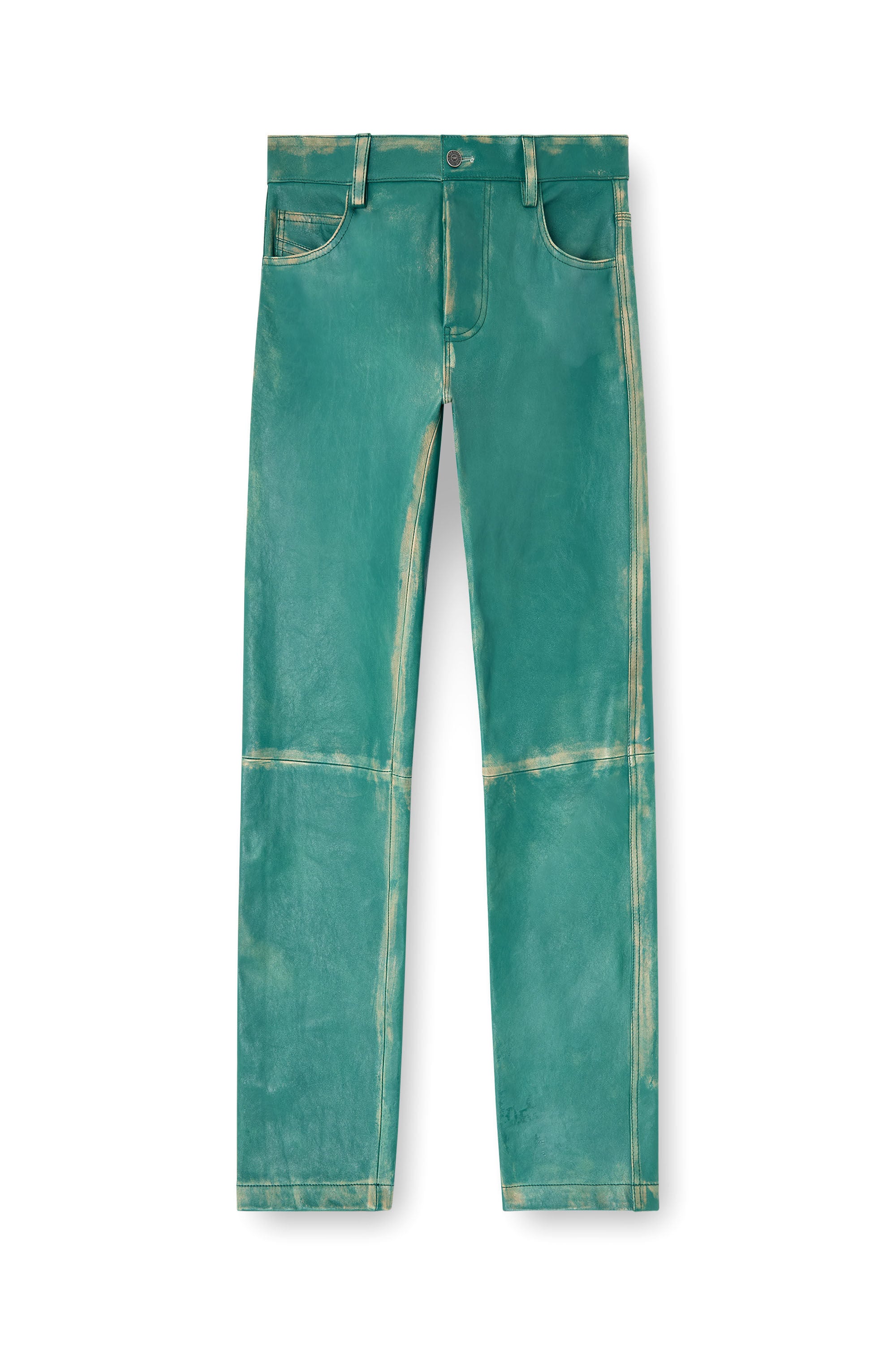Diesel - P-OCKET, Male's Pants in treated leather in null - 2