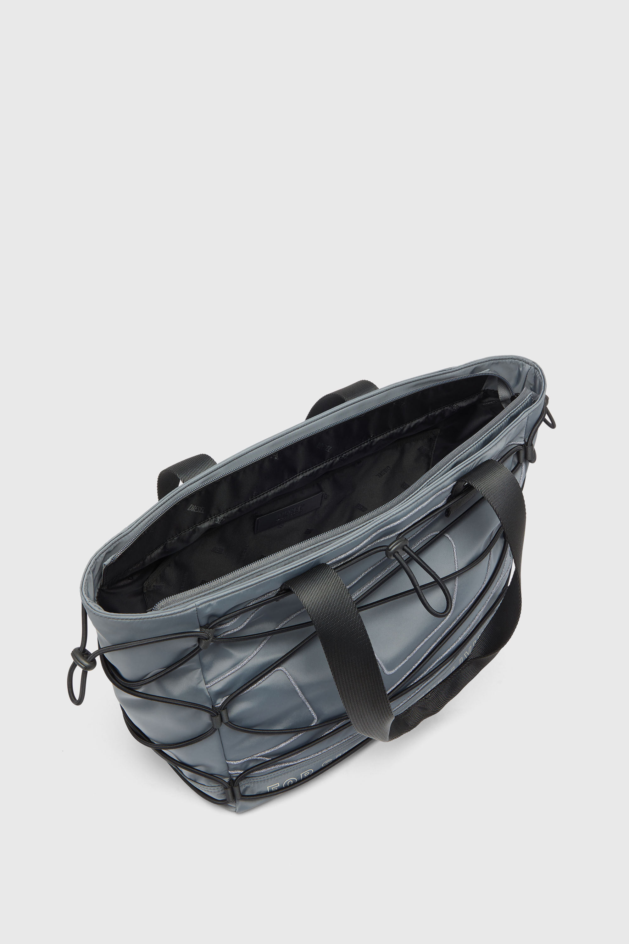 Diesel - TECH-D TOTE M X, Unisex's トートバッグ in グレー - 5