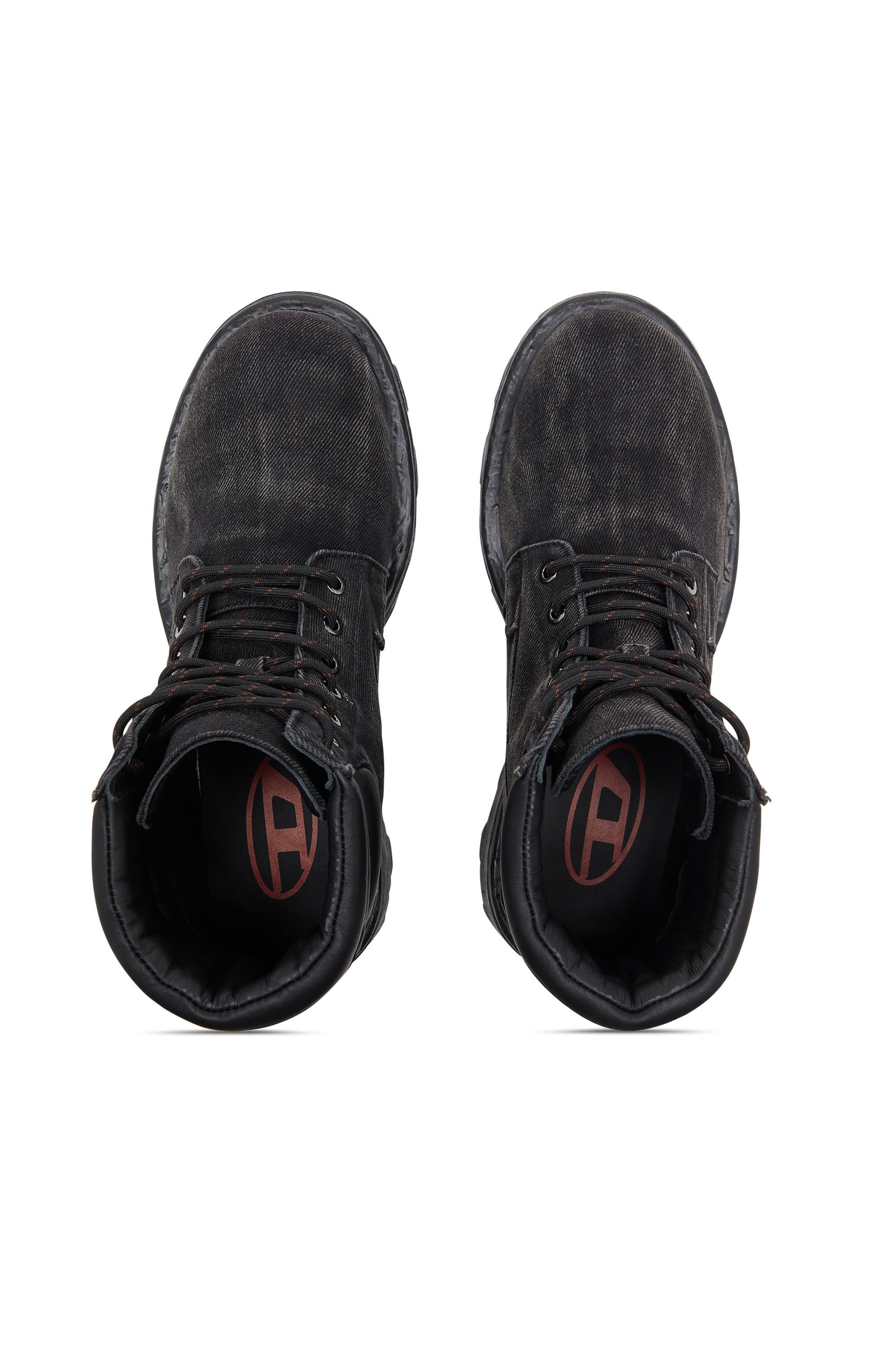 Diesel - D-HAMMER LACE UP, Male's レースアップブーツ in ブラック - 5