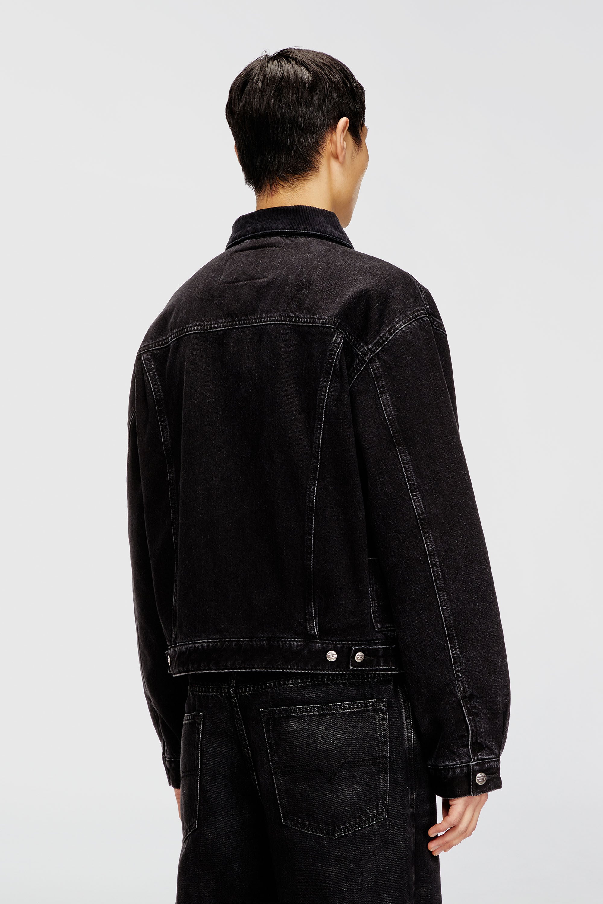 Diesel - D-RANGER-T, Unisex's デニムジャケット in ブラック - 5