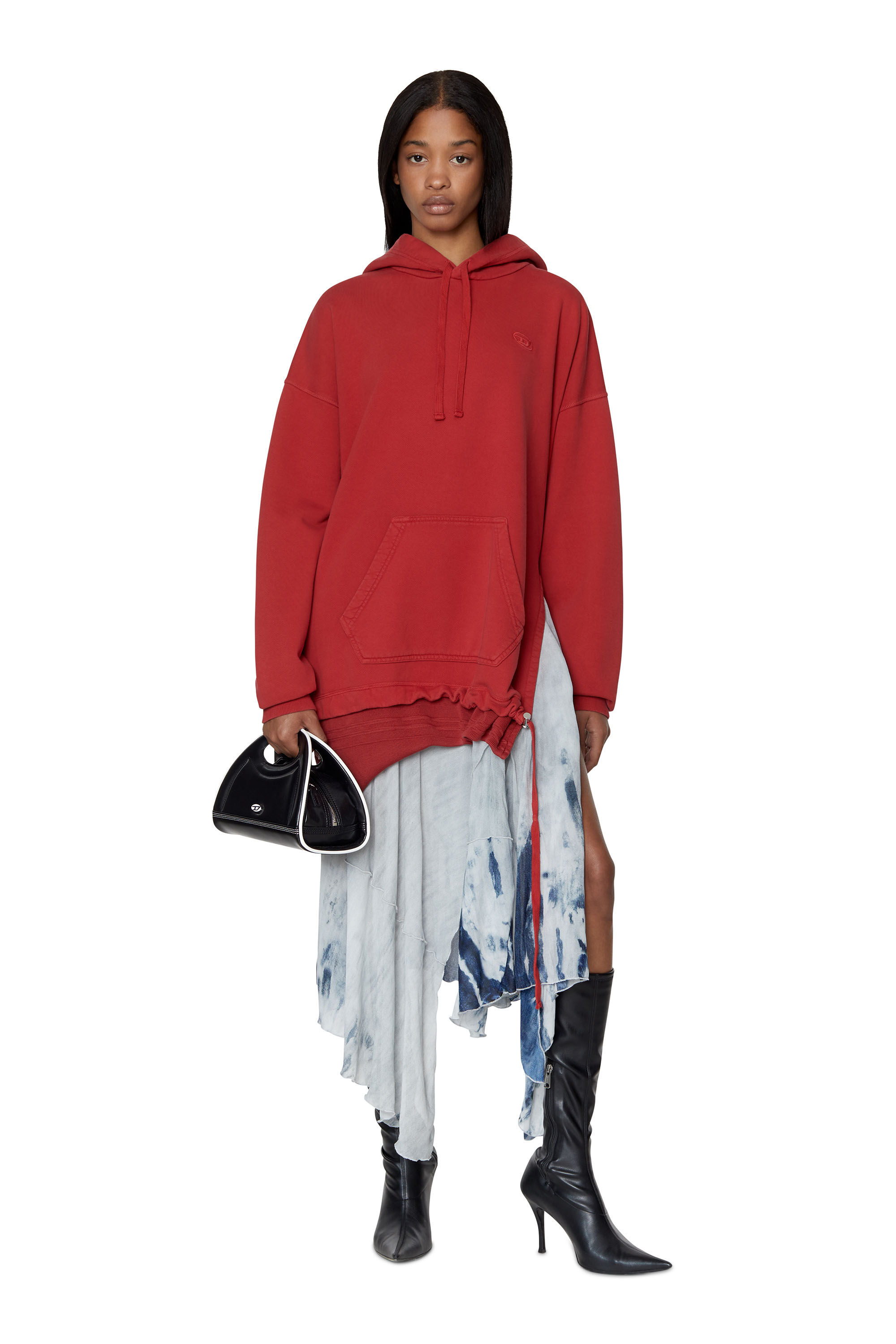 Diesel - D-ROLLIER, Female's スウェット ワンピース in レッド - 2