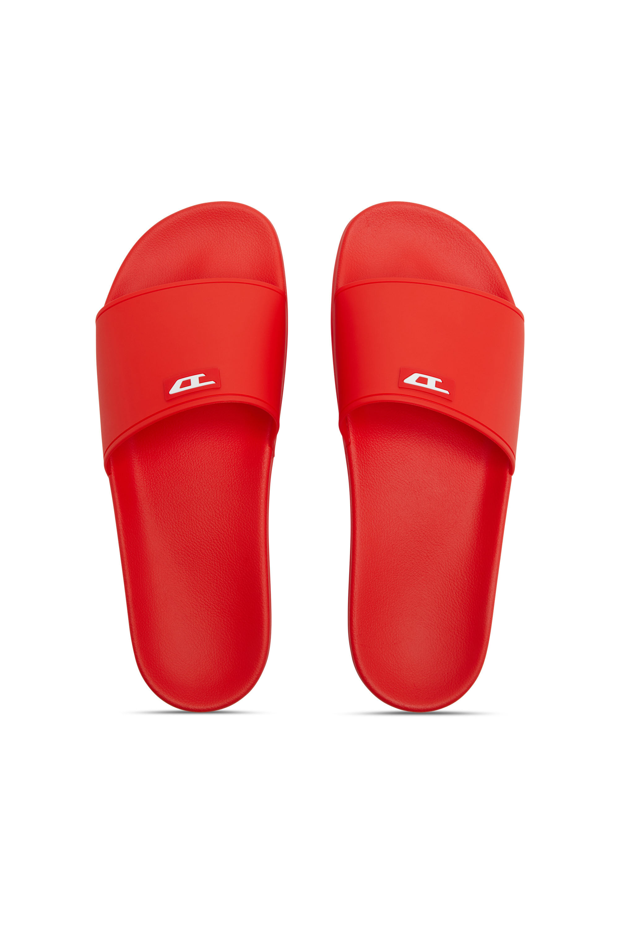 Diesel - SA-SWIM, Male's Sa-Swim-Rubber pool slides with D logo in レッド - 5