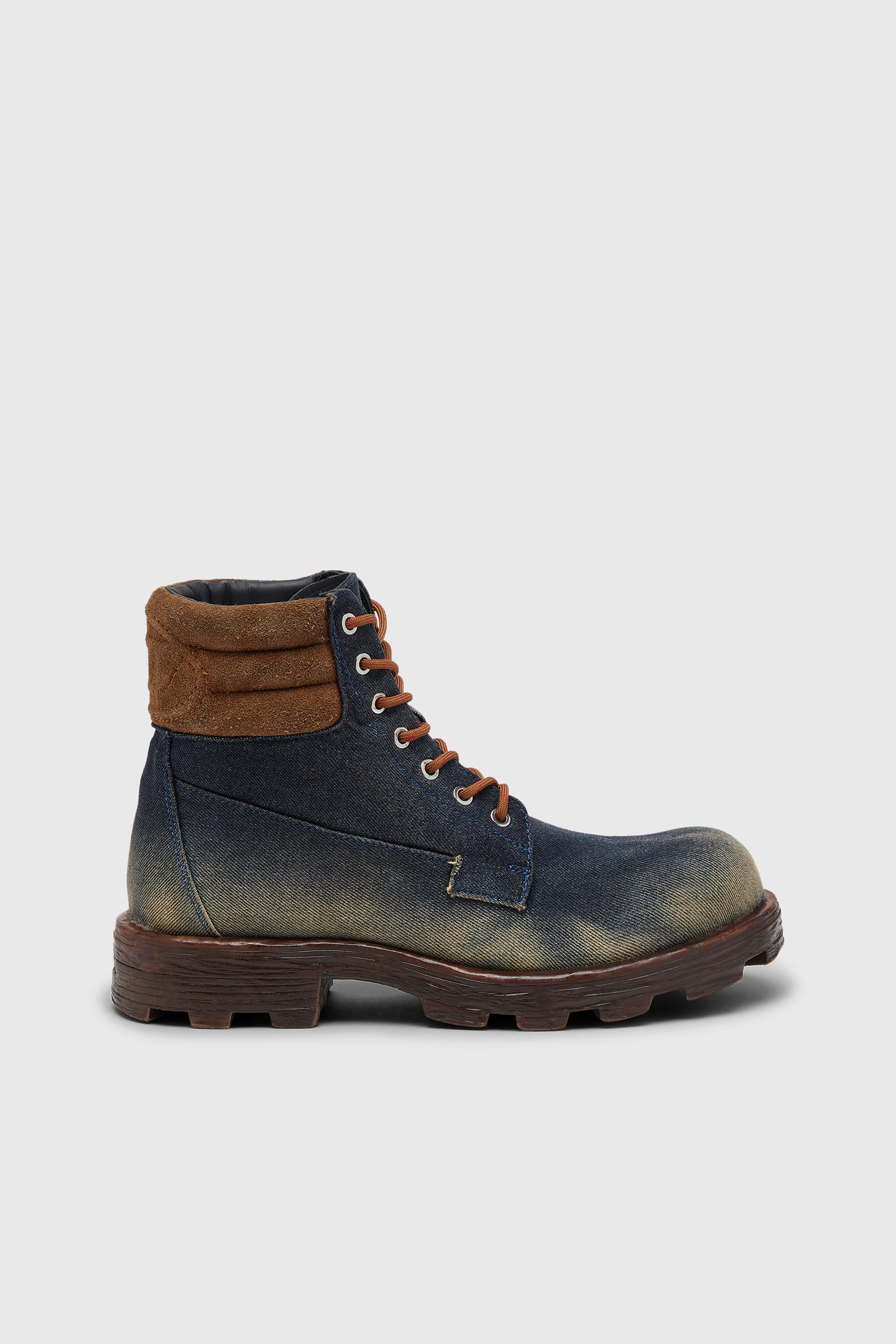 Diesel - D-HAMMER LACE UP W, Female's レースアップブーツ in ダークブルー - 1