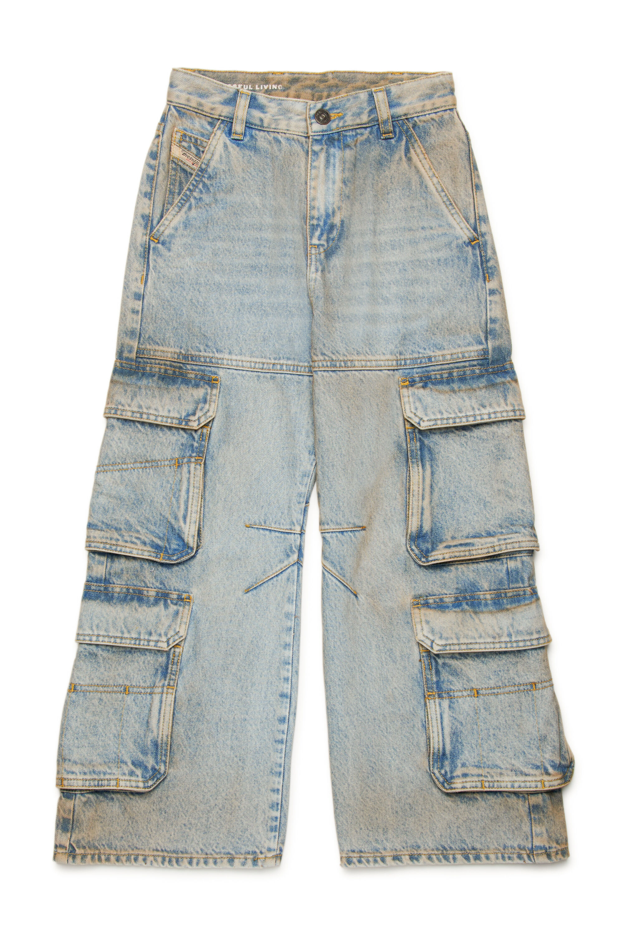 D-ARGJX-CARGO-J Loose Jeans - D-Argjx｜ブルー｜ガールズ｜DIESEL