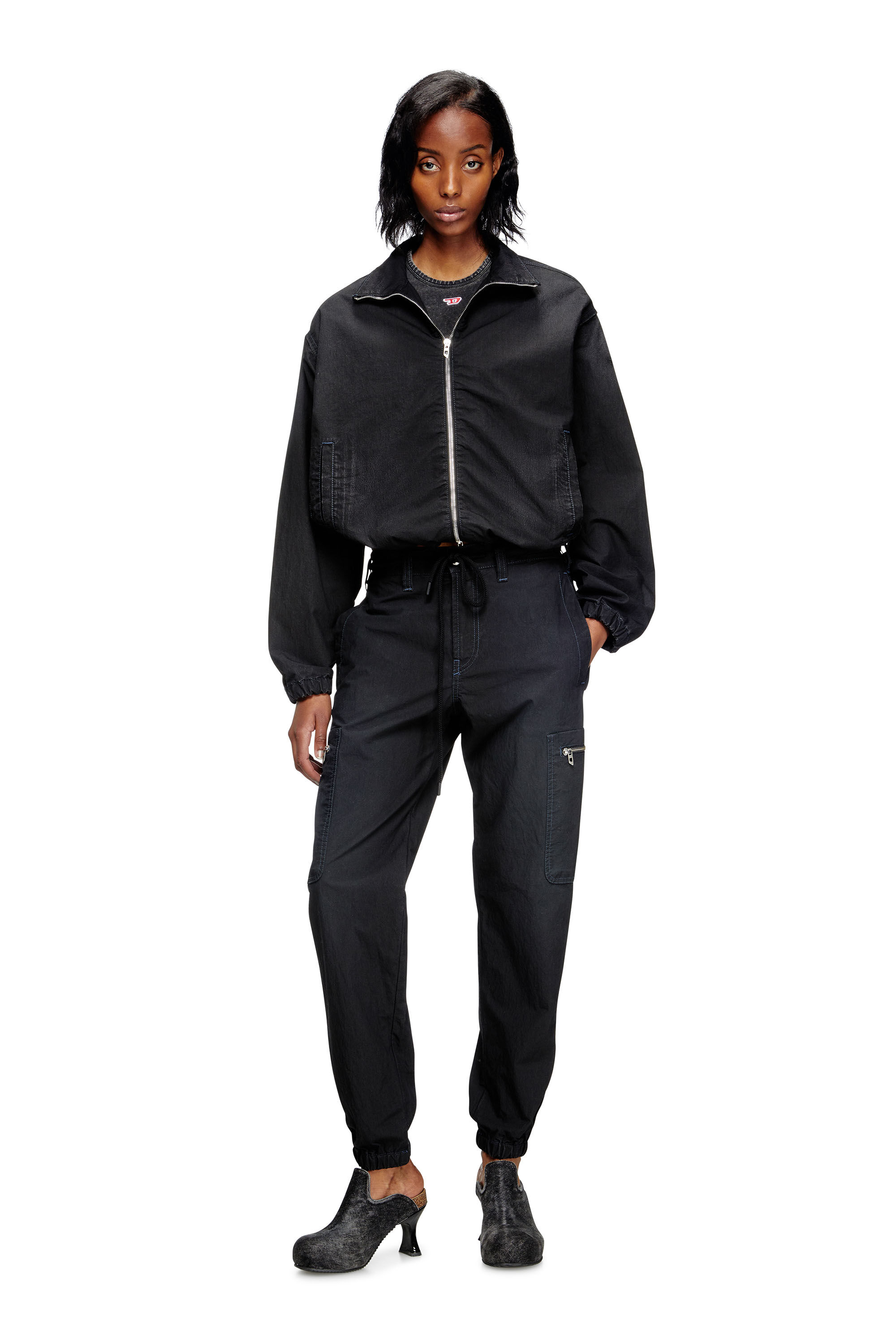 Diesel - Unisex's Slim D-Lab JoggJeans® 068SJ, ブラック/ダークグレー - 1