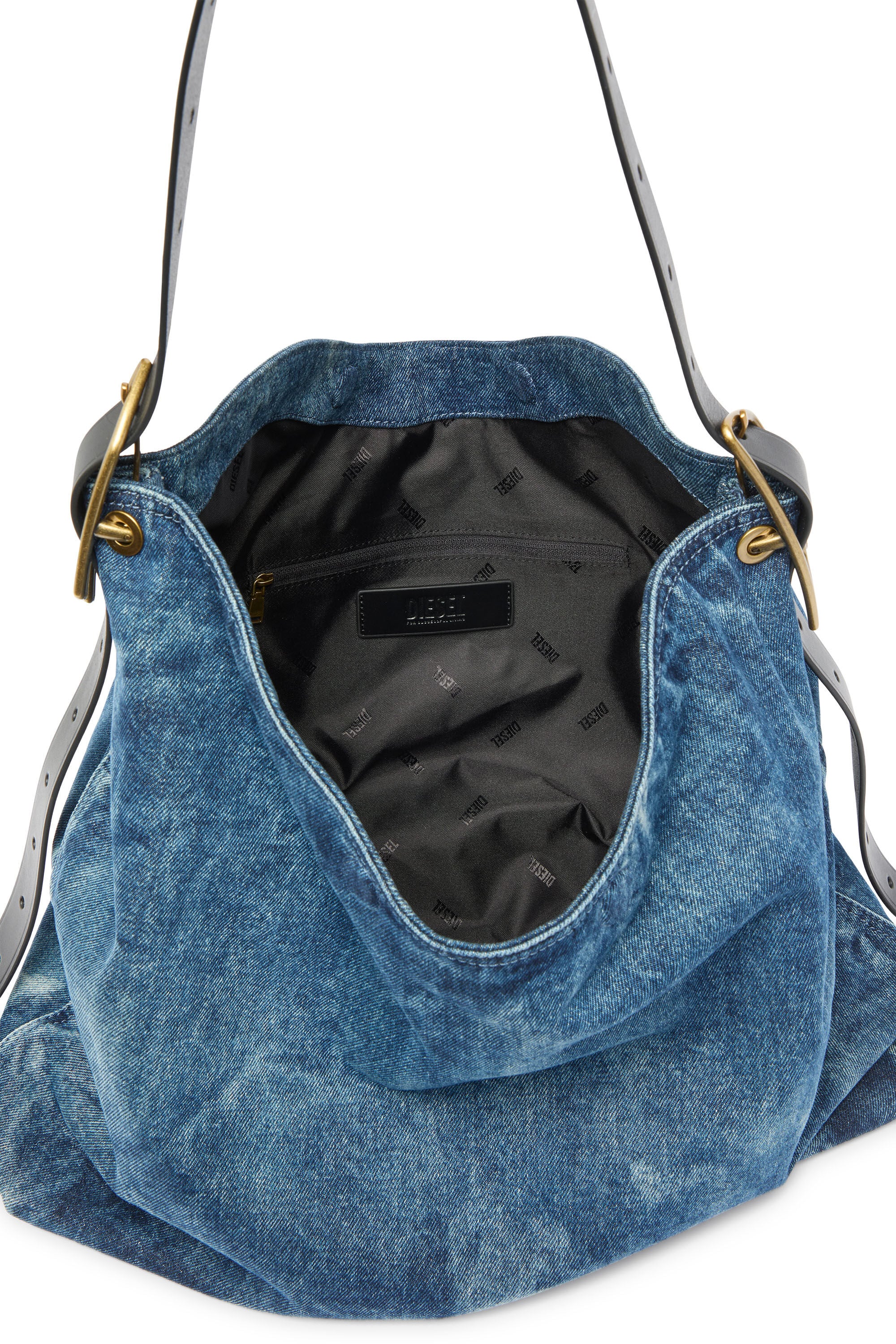 Diesel - D-LINE HOBO L, Female's ホーボーバッグ in ミディアムブルー - 6