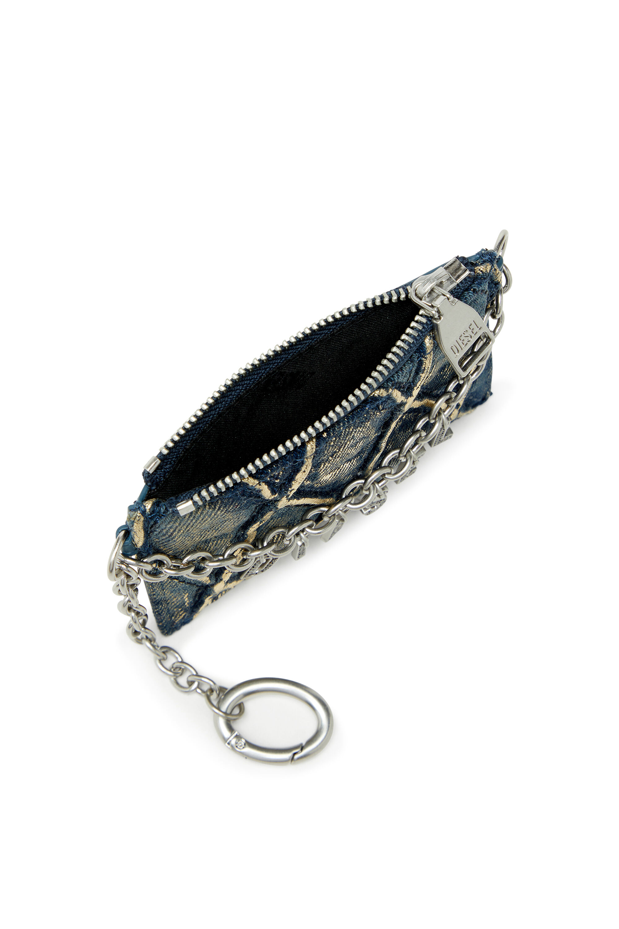 Diesel - CARD HOLDER WITH CHAIN, Female's カードホルダー in ブルー - 4
