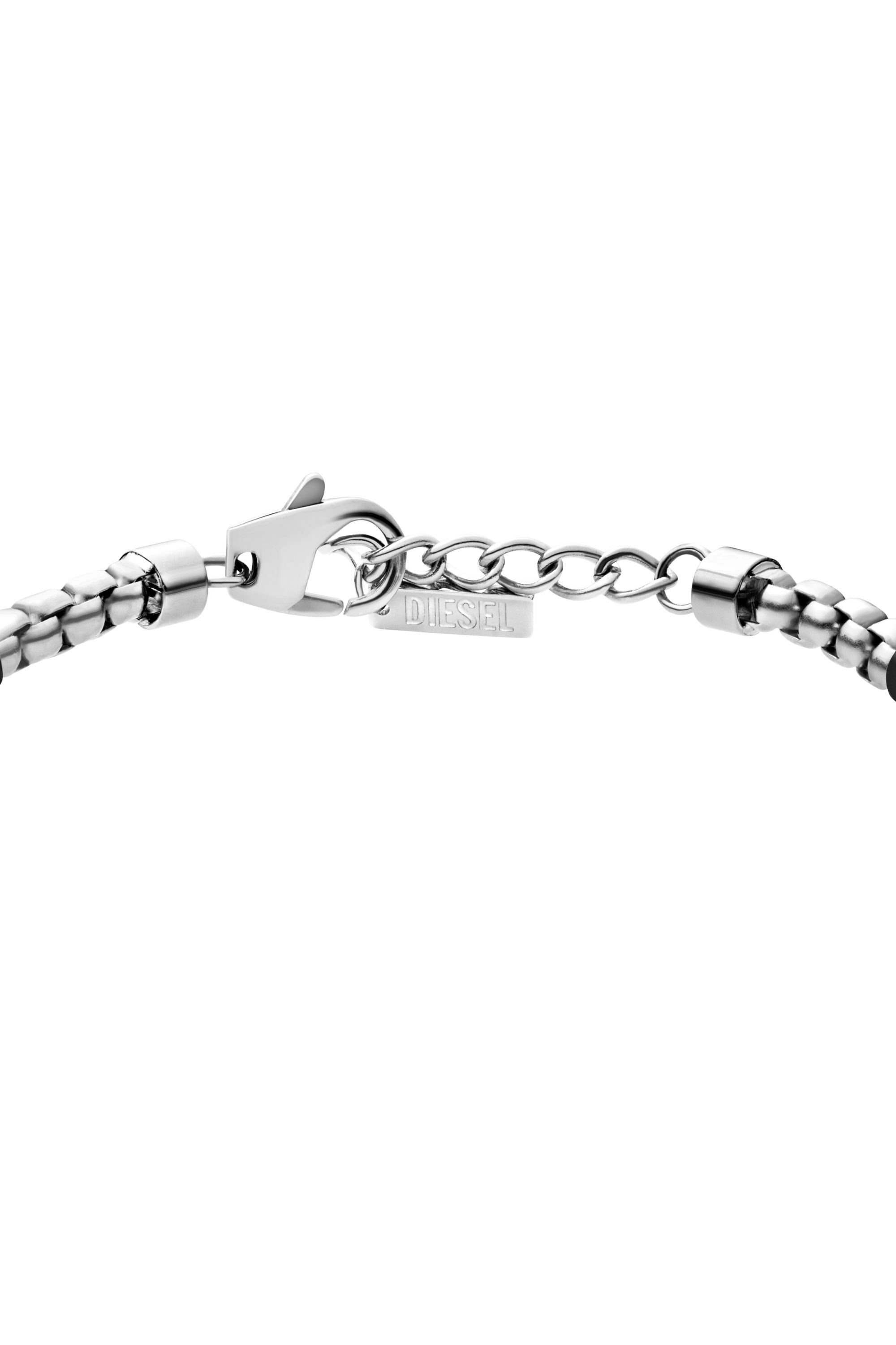 Diesel - DX1634931 JEWELLERY, Unisex's Two-tone stainless steel chain bracelet in シルバー/ブラック - 2