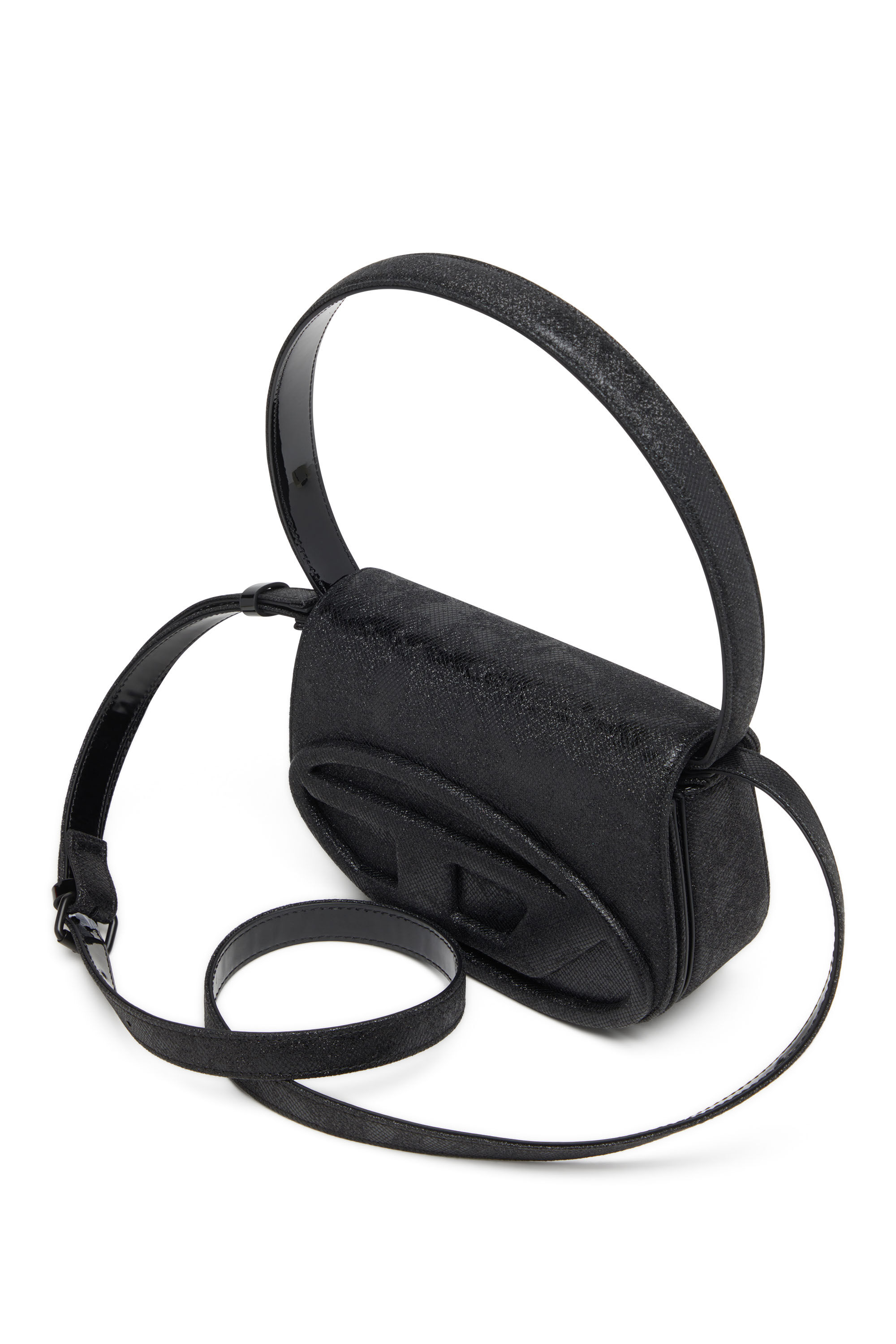 Diesel - 1DR, Female's 1DR-Iconic 1DR bag in glitter-camo Lurex in ブラック - 6