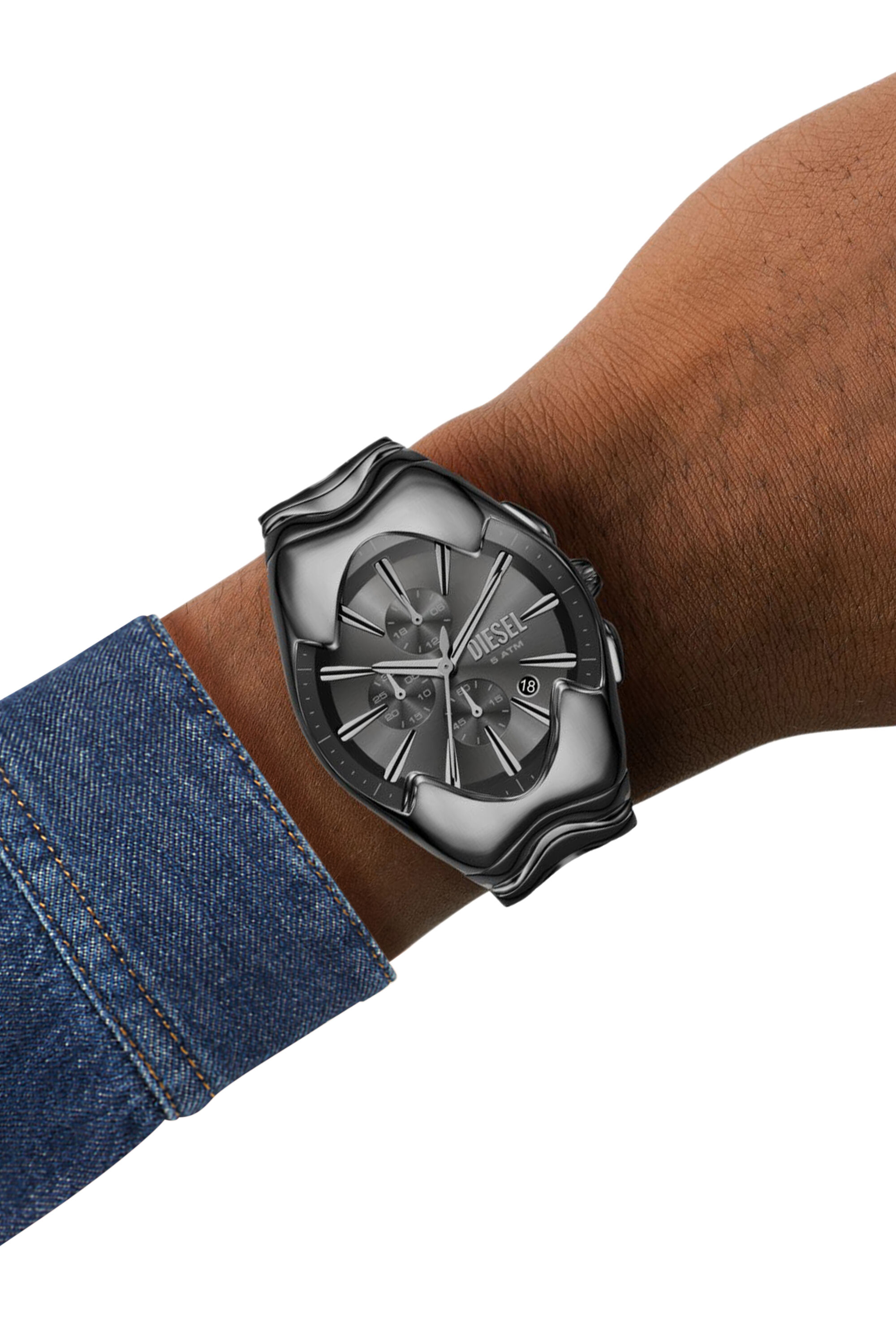 Diesel - DZ4682, Male's Diesel Mercurial Chronograph Gray Stainless Steel Watch in ダークグレー - 4