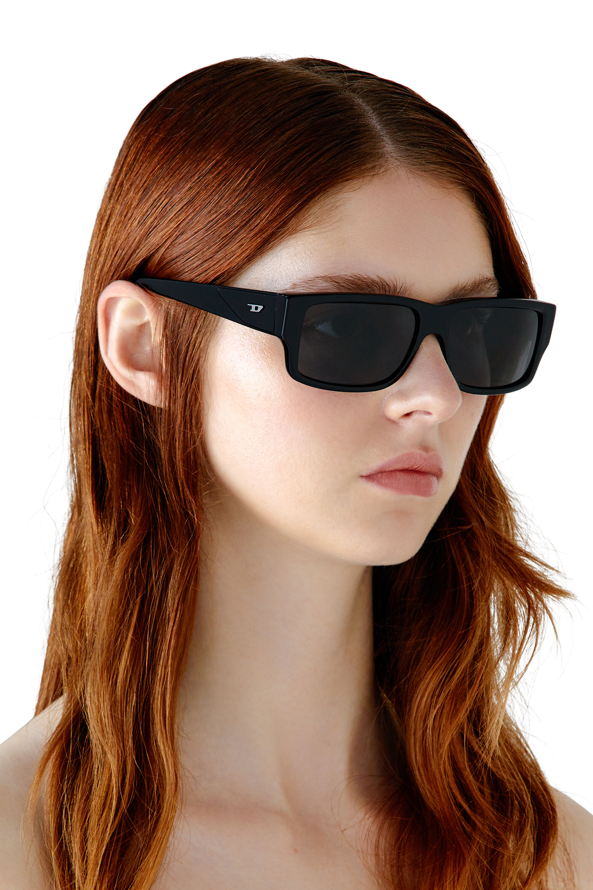 0DL2003 SIZE 57 Rectangle sunglasses｜グレー｜メンズ｜DIESEL