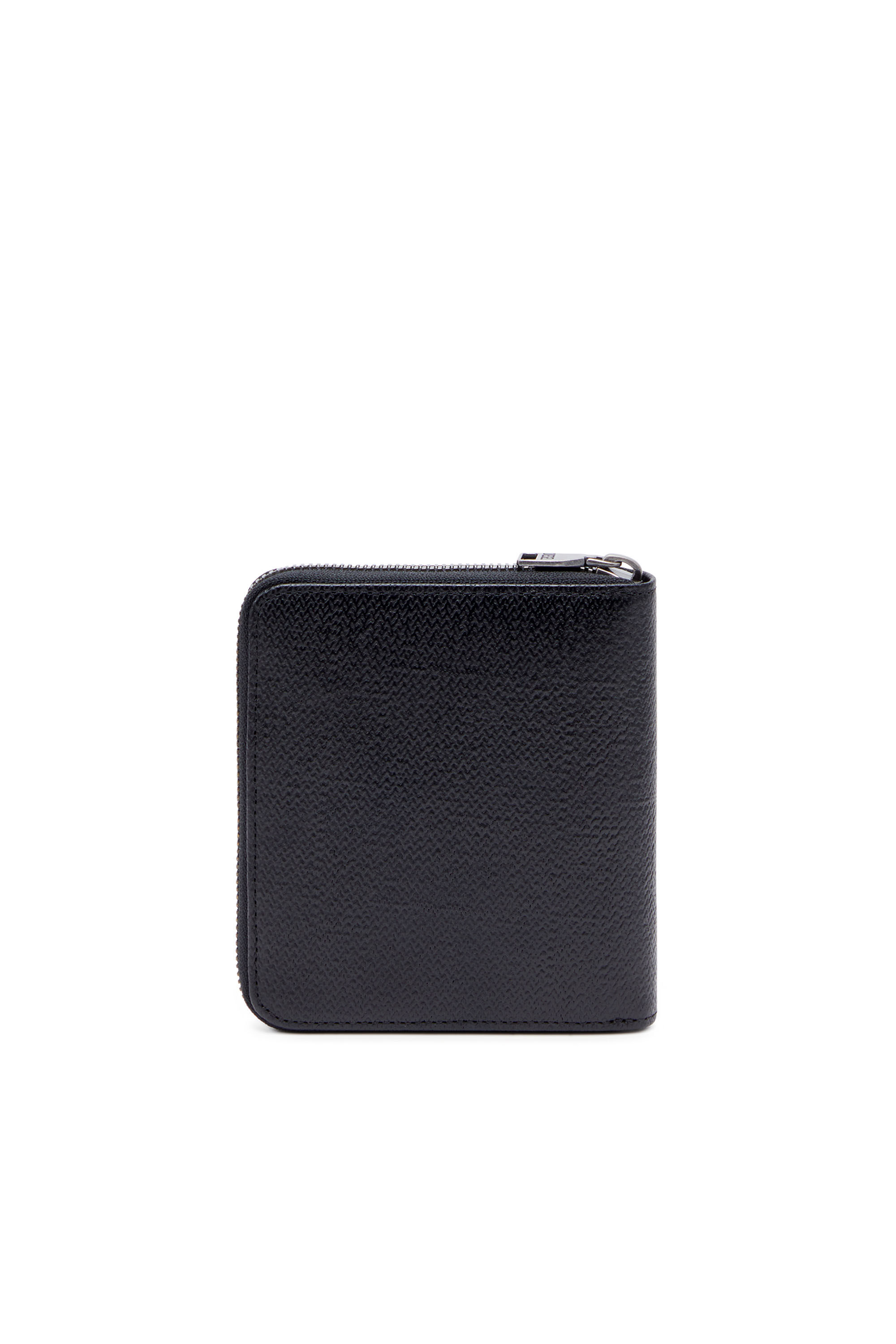 Diesel - BI-FOLD COIN ZIP M, Male's カウレザー 二つ折り財布 in ブラック - 2