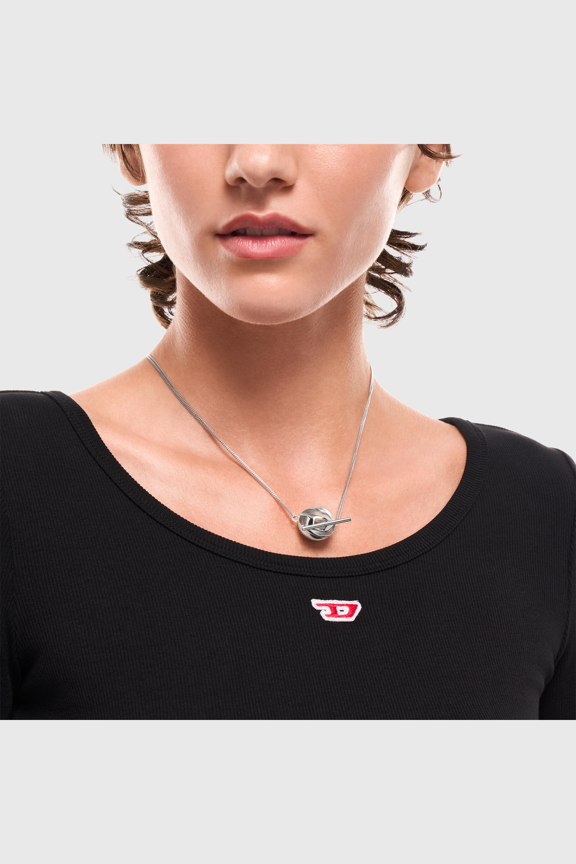 Diesel - DX1716040, Unisex's ネックレス in シルバー - 4