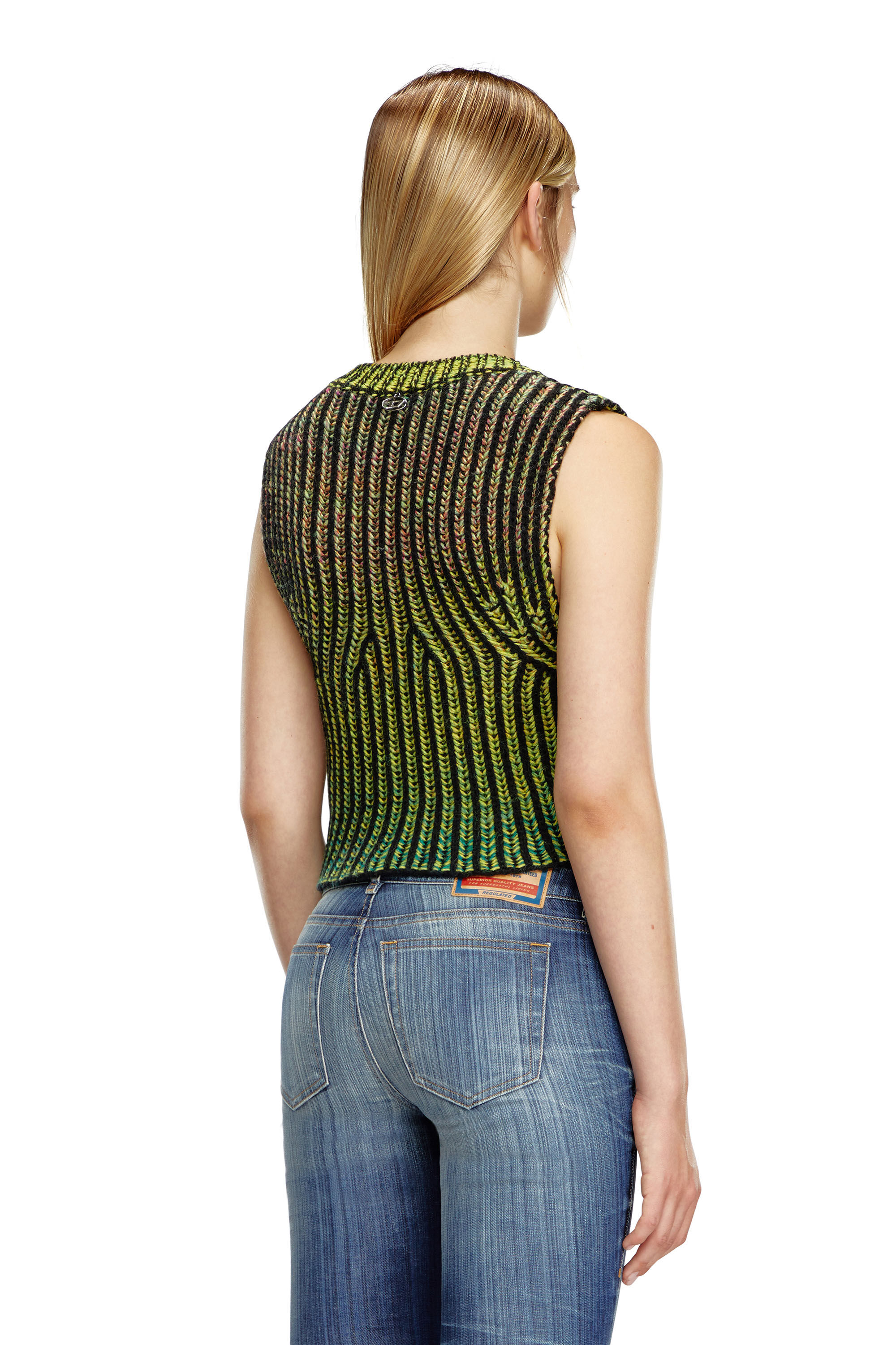 M-ORKIDEA Cropped top in dégradé knit｜グリーン｜ウィメンズ｜DIESEL