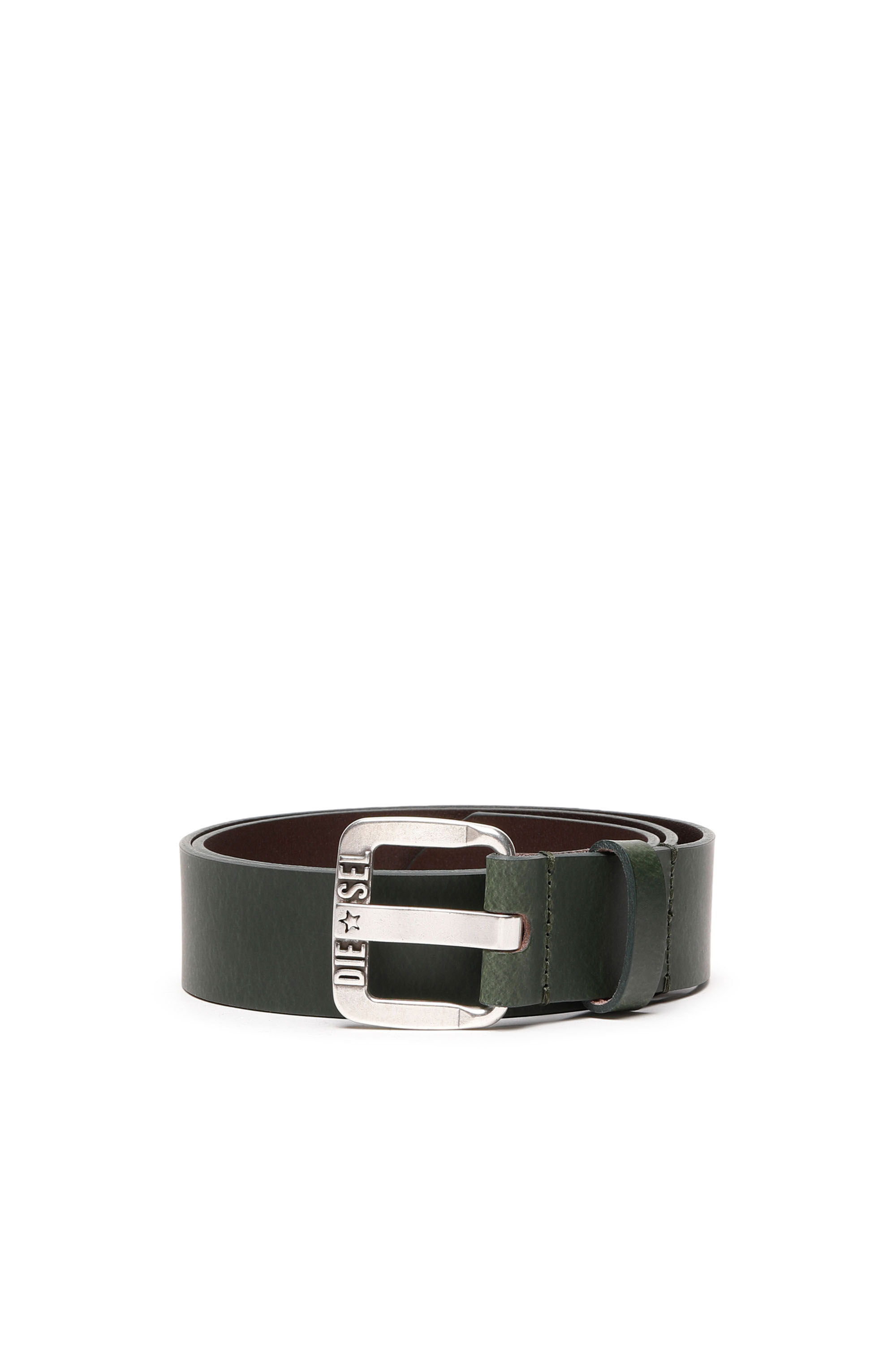 Diesel - B-STAR II, Male's レザーベルト in グリーン - 1