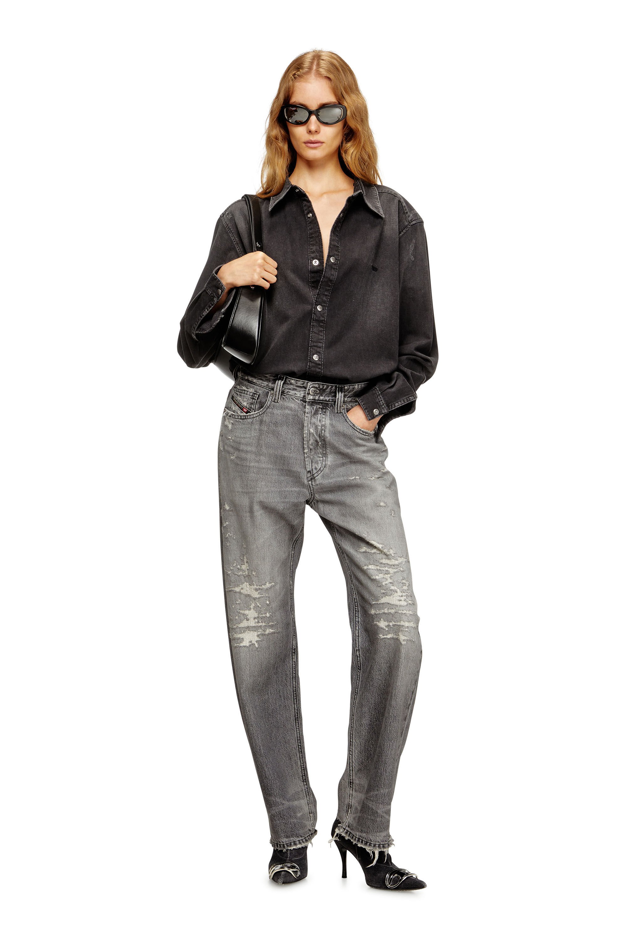 Diesel - Female's Regular Jeans 1988 D-Ark 09M64, グレー - 1
