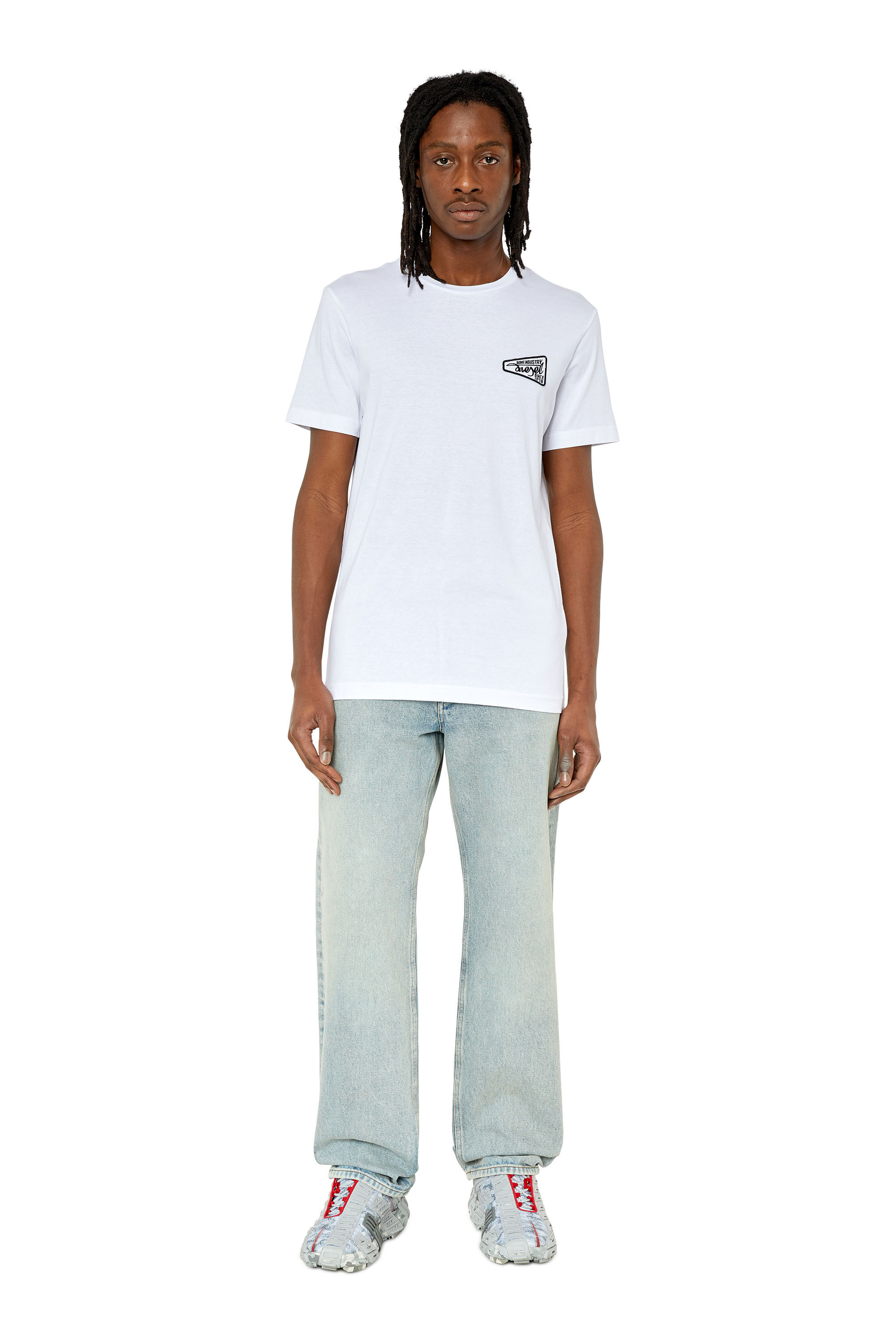 Diesel - T-DIEGOR-K58, Male's Tシャツ スリムフィット in ホワイト - 1