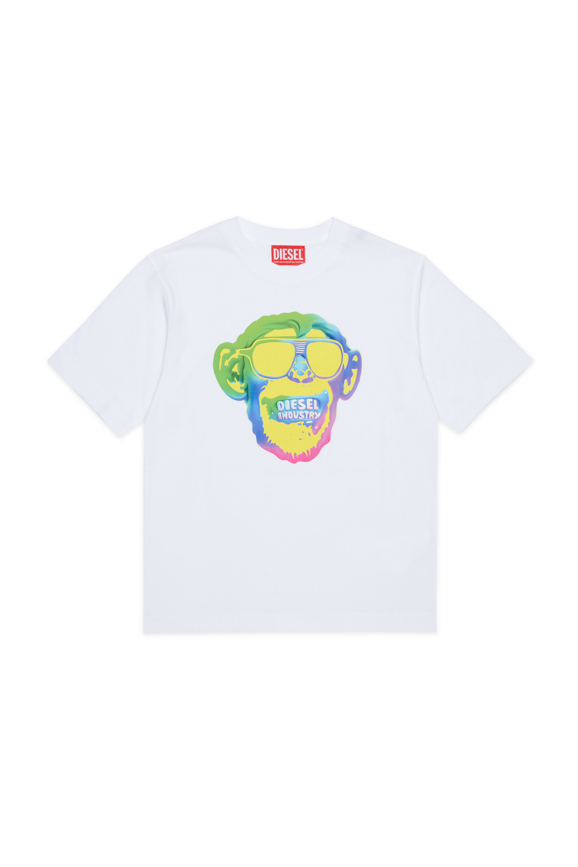 Diesel - TMONKEY OVER, Male's Tシャツ in ホワイト - 1