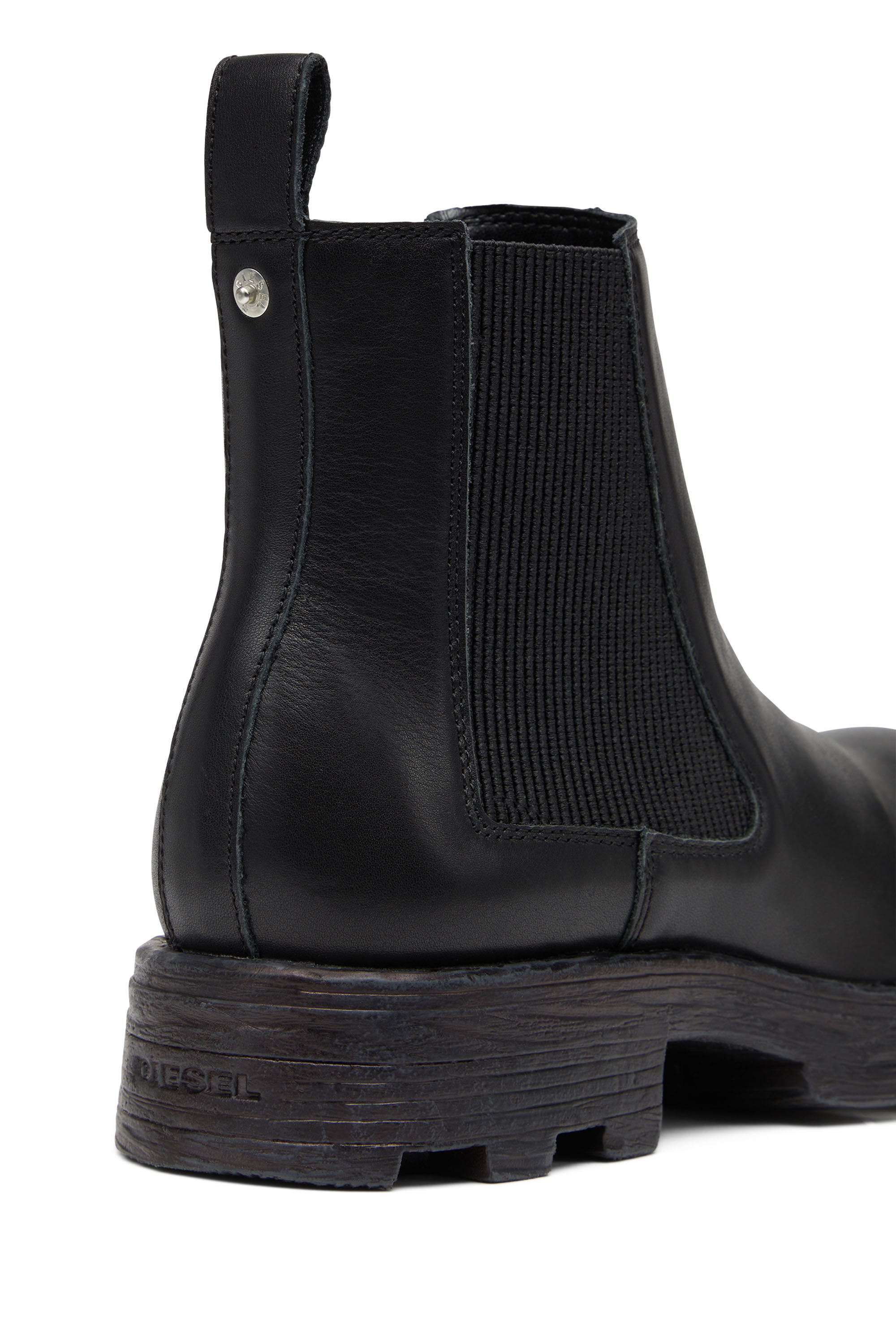 Diesel - D-HAMMER LCH, Male's カウレザー エラスティック チェルシーブーツ - D-Hammer LCH in ブラック - 7