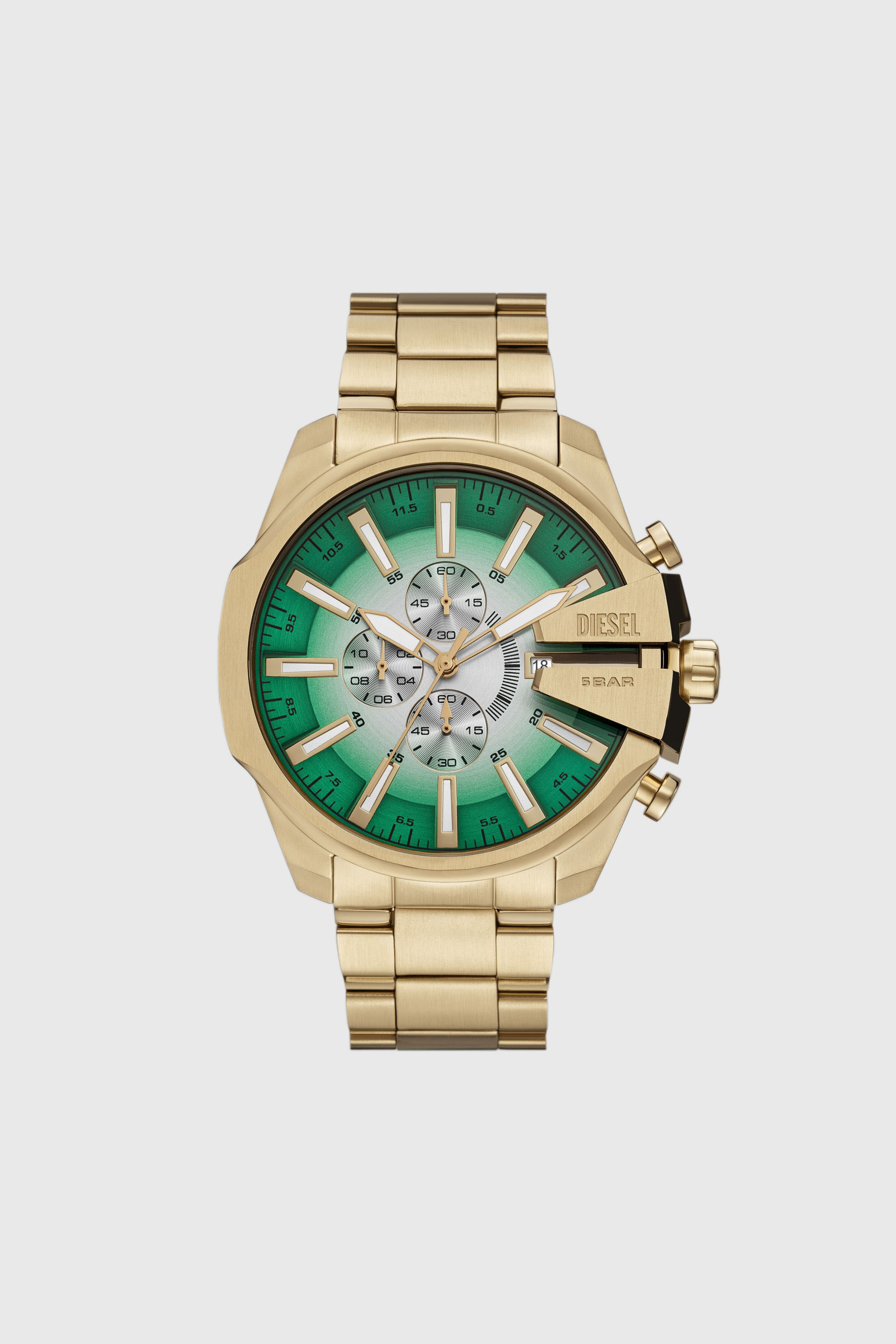 DZ4684 WATCH Mega Chief Slim Stainless Steel Watch｜ゴールド