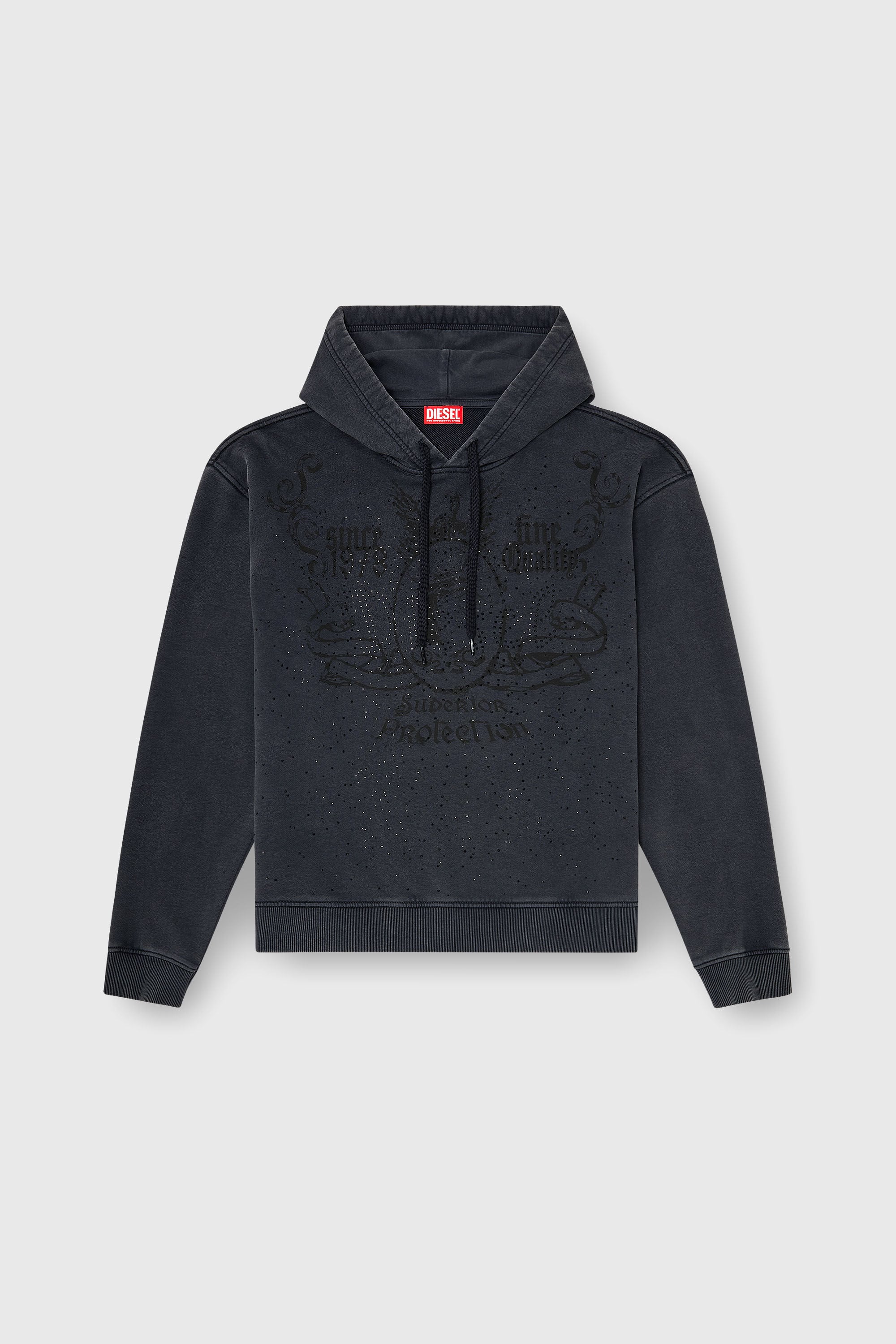 Diesel - S-NORM-HOOD-AA3, Male's プルオーバーパーカー in ダークグレー - 2