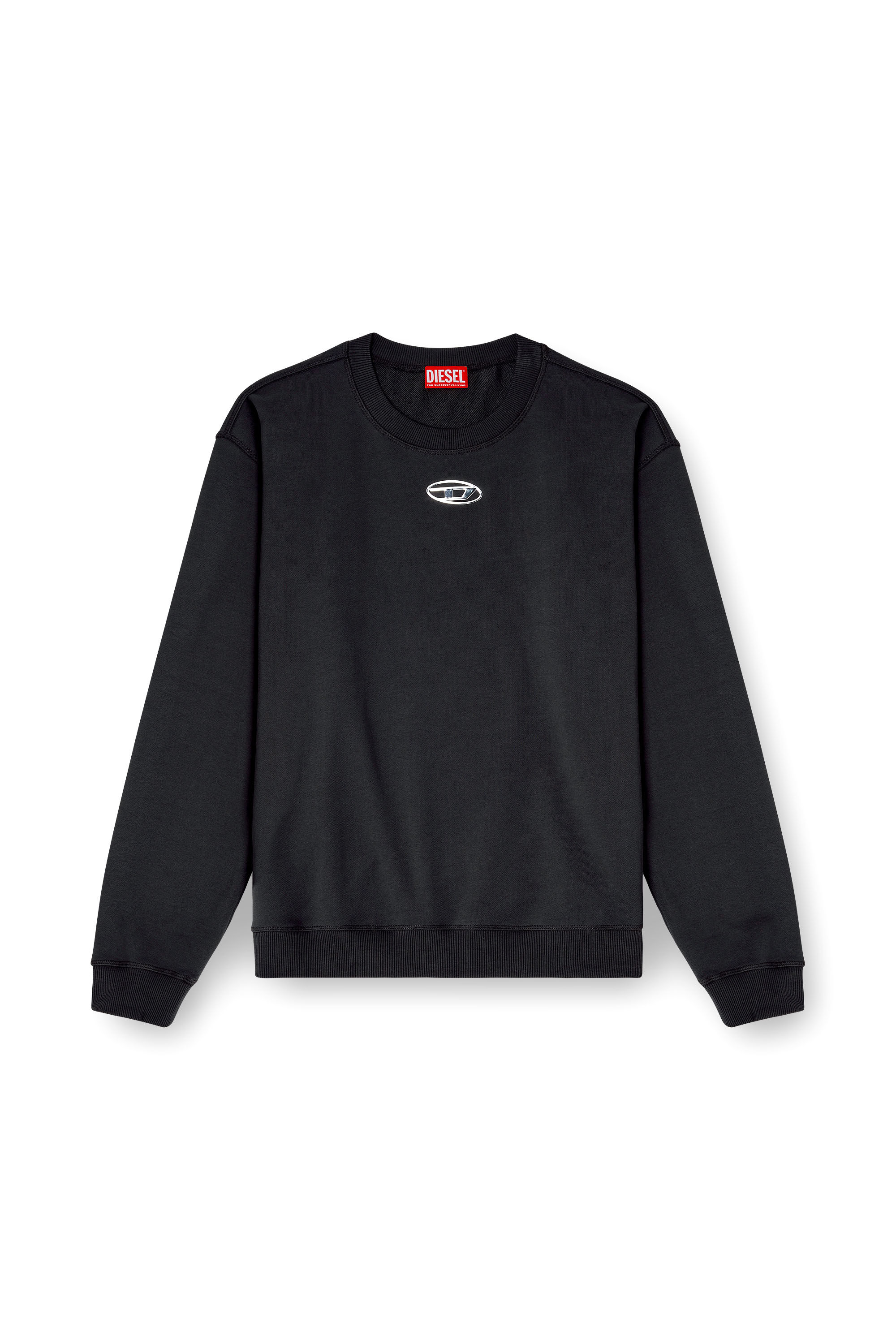 Diesel - S-NORM-IOD, Male's プルオーバースウェット in ブラック - 2