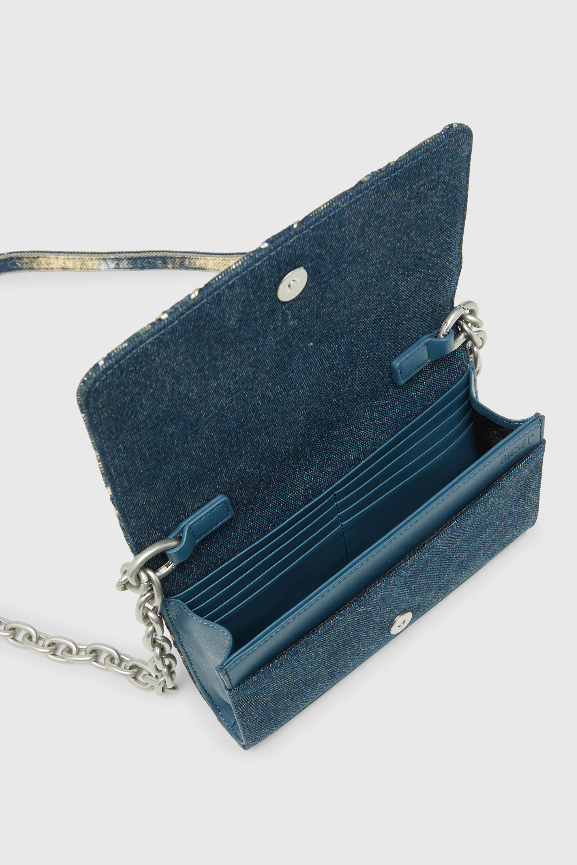 Diesel - WALLET ON CHAIN, Female's ウォレットバッグ in ブルー - 4