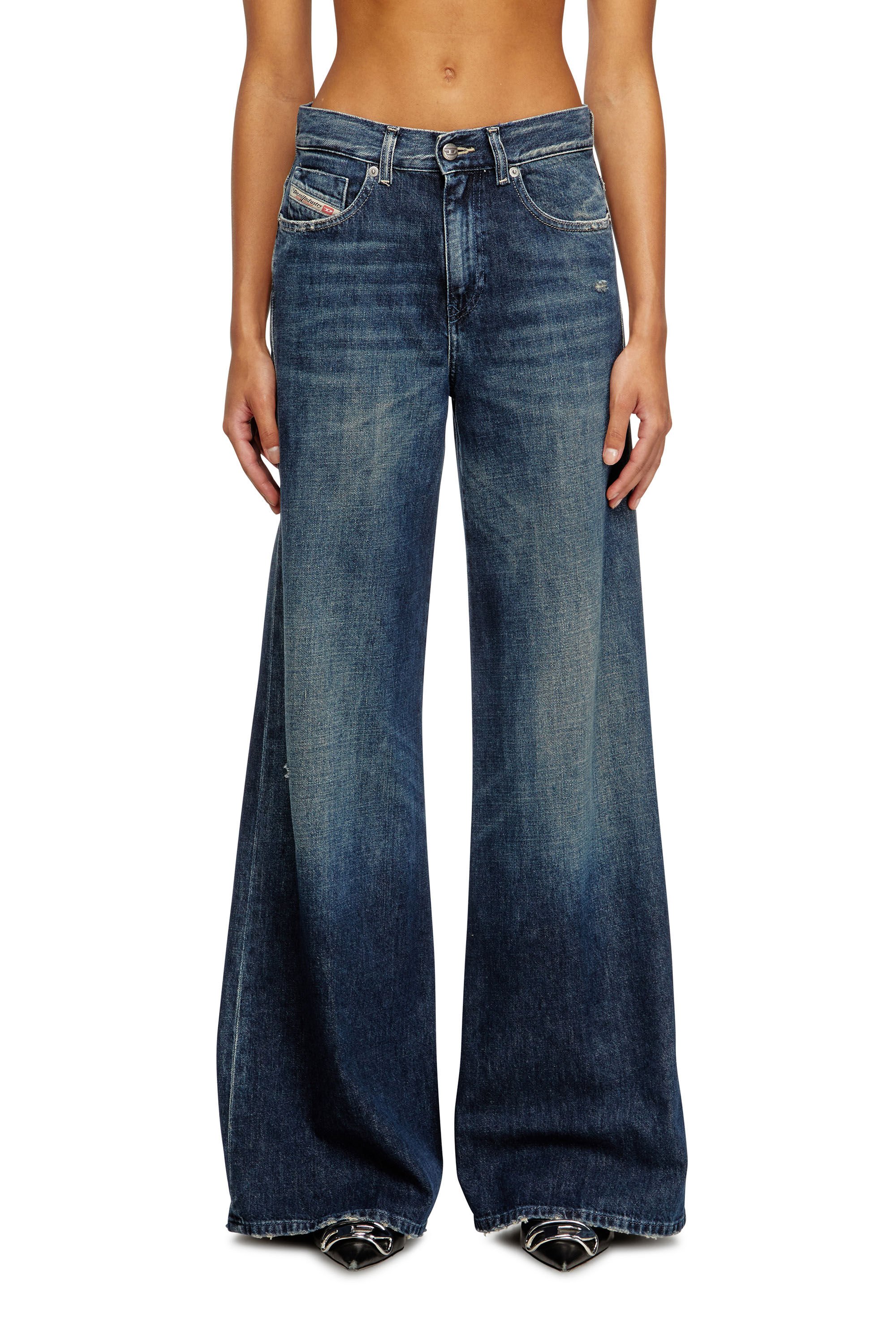 Diesel - Female's Flare Jeans 1978 D-Akemi 09N70, ダークブルー - 3